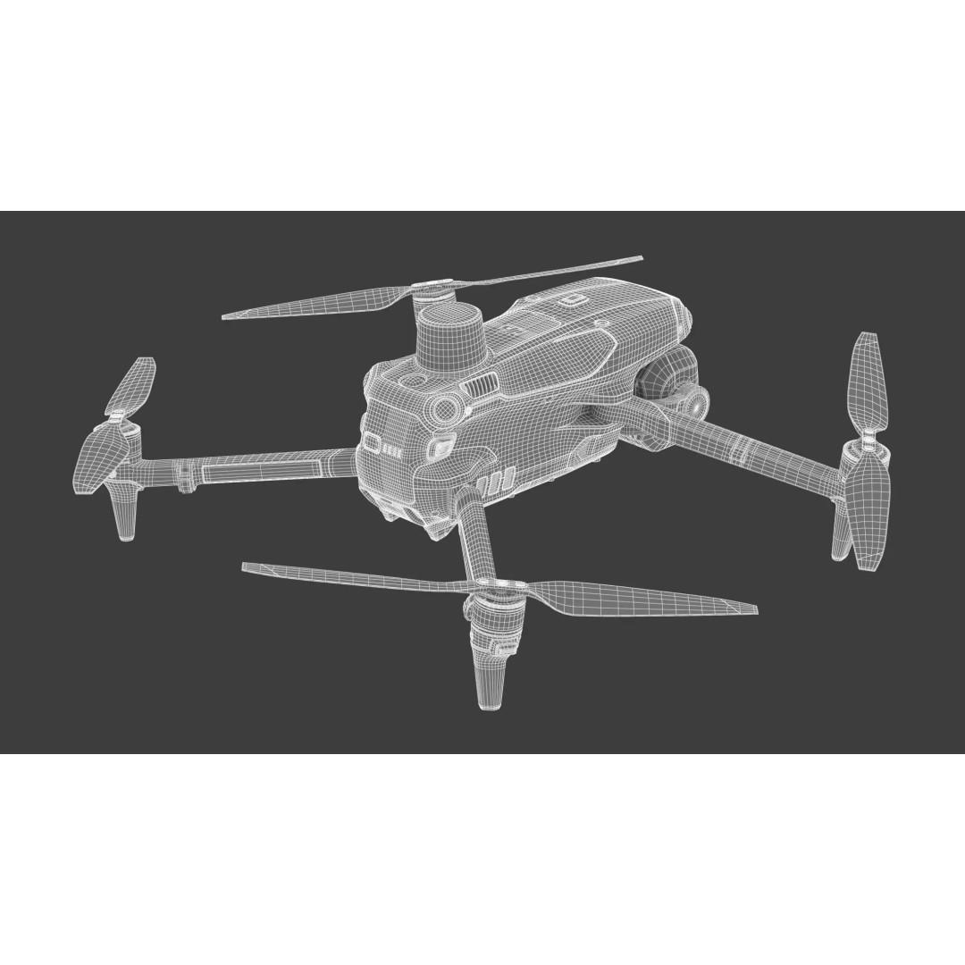 DJI Matrice 4 Drone 3D Model – High Poly PBR Asset, FBX & OBJ - View 20