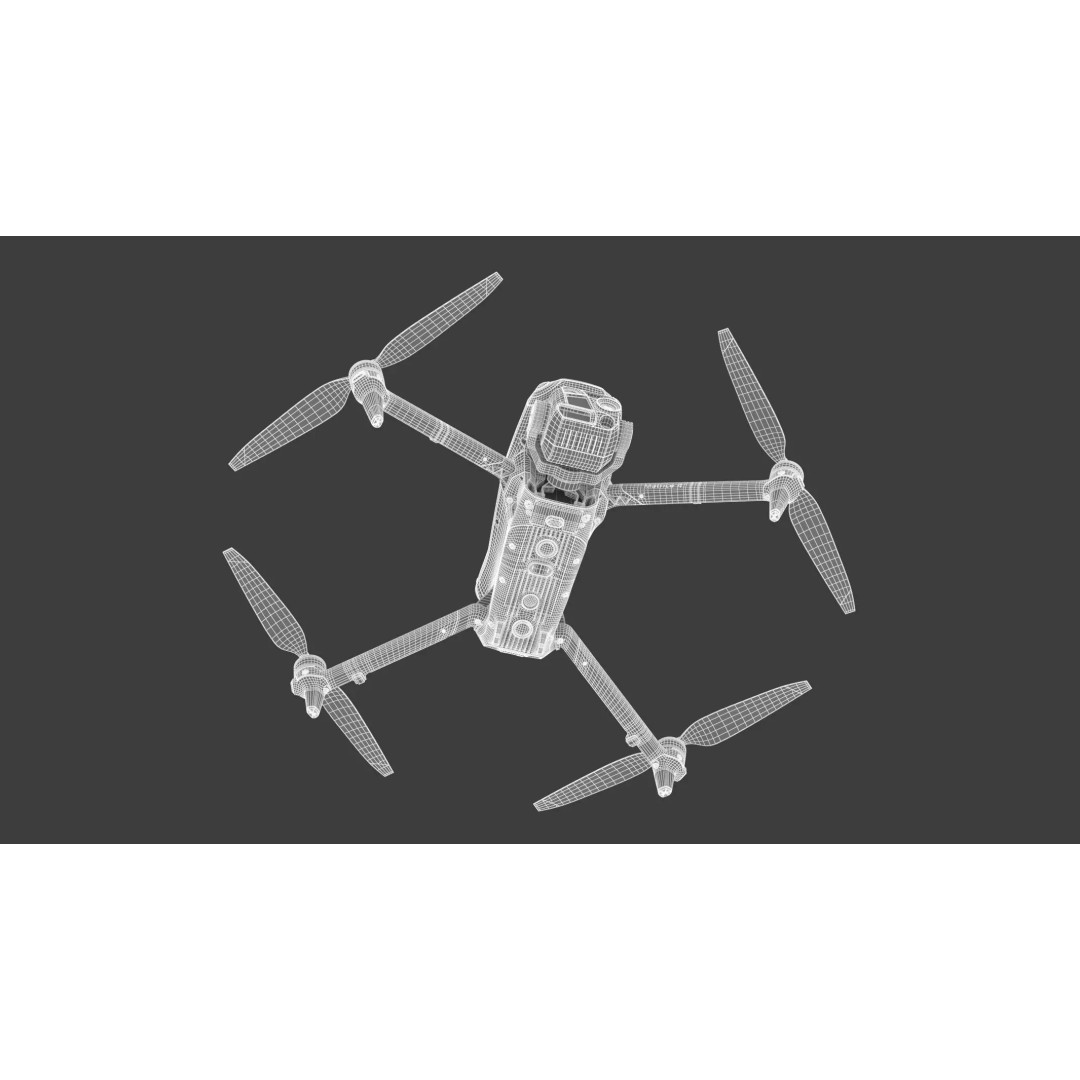 DJI Matrice 4 Drone 3D Model – High Poly PBR Asset, FBX & OBJ - View 22
