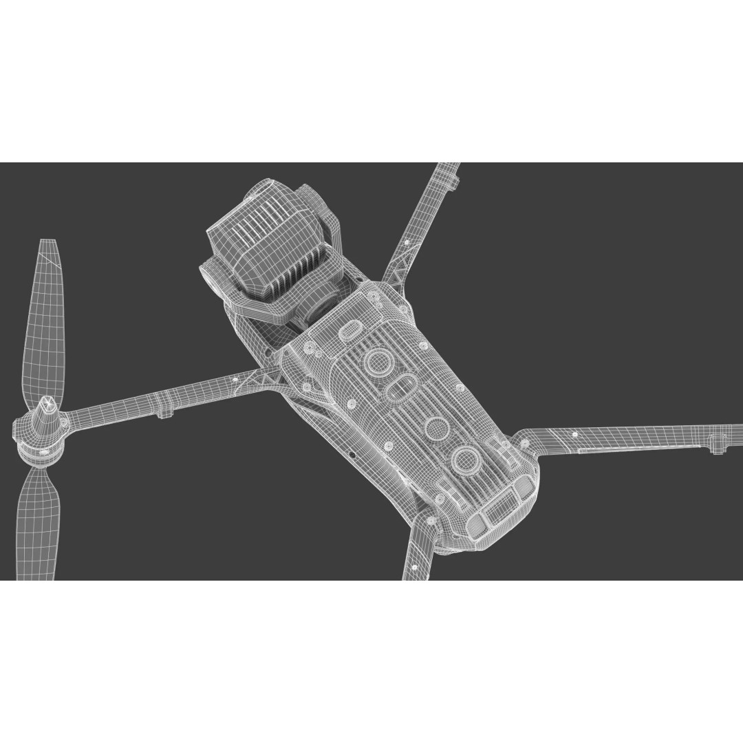 DJI Matrice 4 Drone 3D Model – High Poly PBR Asset, FBX & OBJ - View 23
