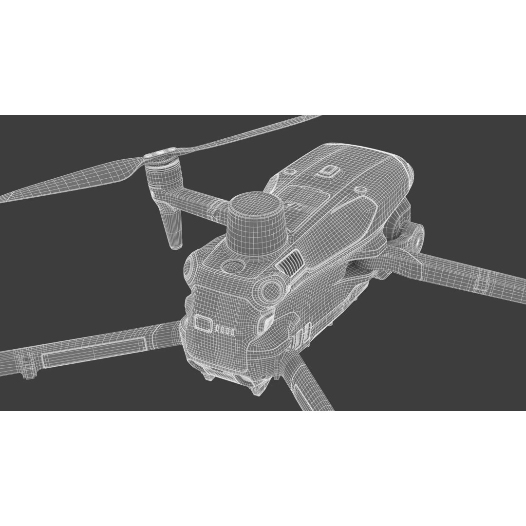 DJI Matrice 4 Drone 3D Model – High Poly PBR Asset, FBX & OBJ - View 25