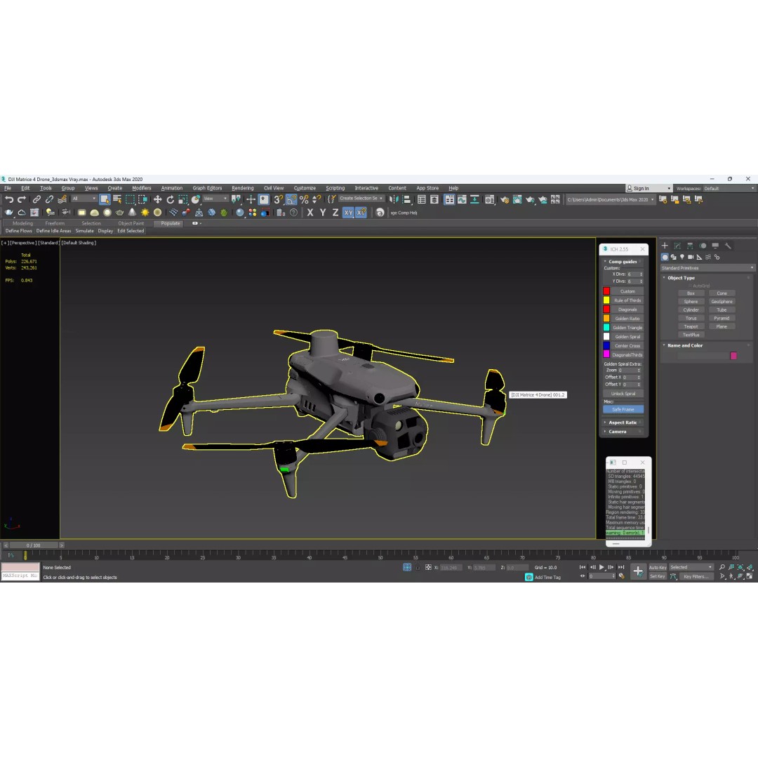 DJI Matrice 4 Drone 3D Model – High Poly PBR Asset, FBX & OBJ - View 28