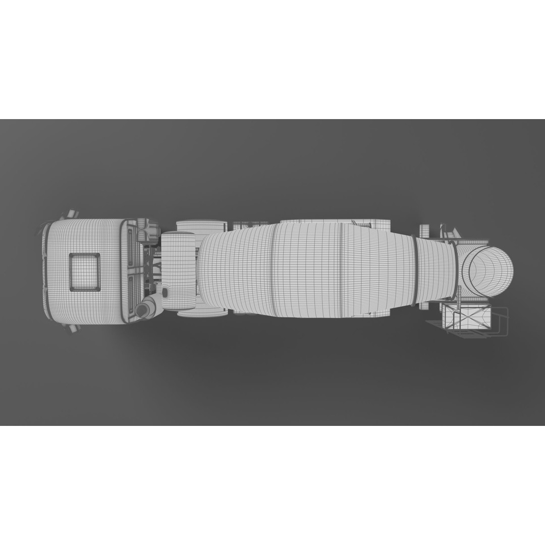 Mercedes ACTROS 4141 B Cement Mixer 3D Model – High Poly PBR Asset, FBX & Blender