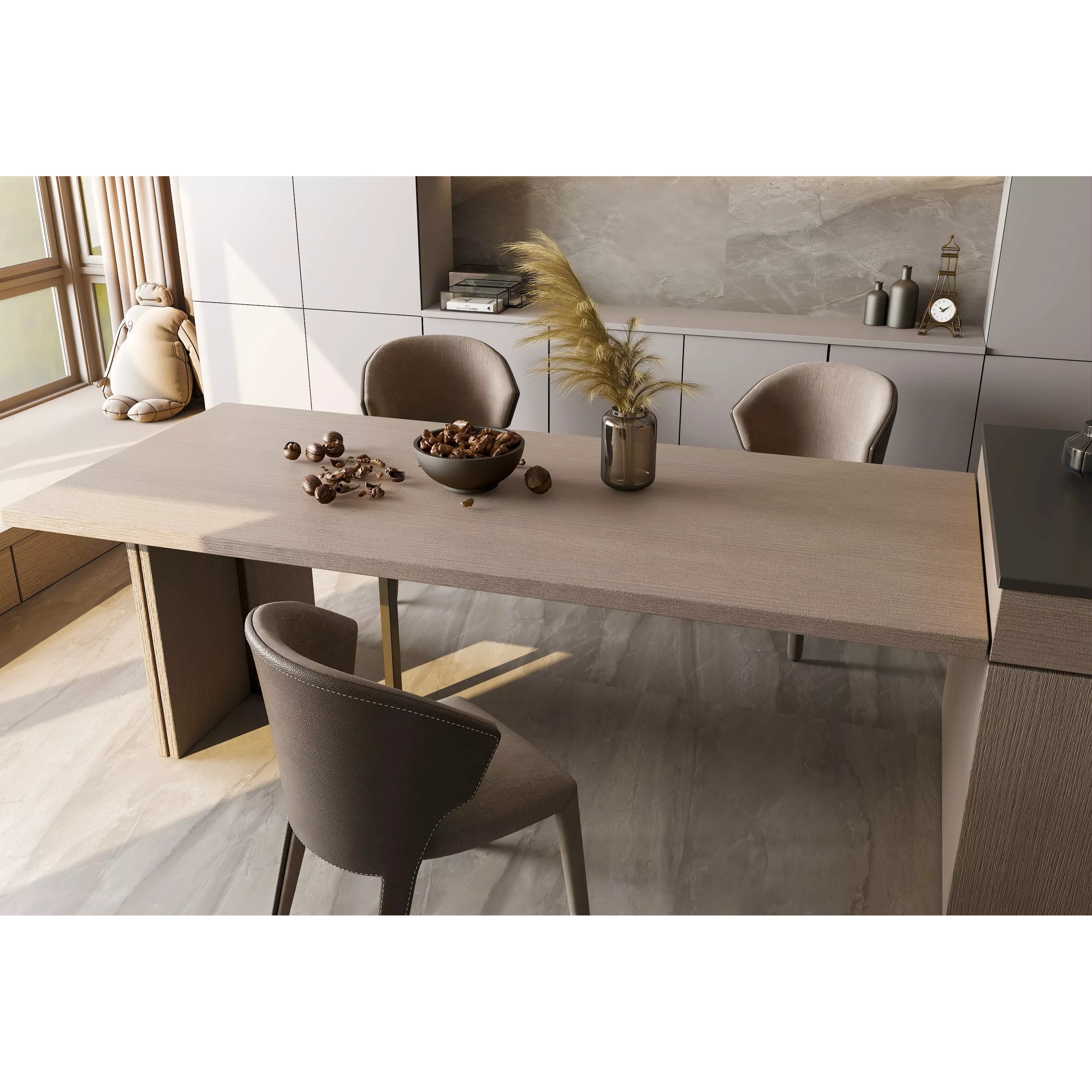 Contemporary Luxury Kitchen Interior - Photorealistic 3D Model - View 4