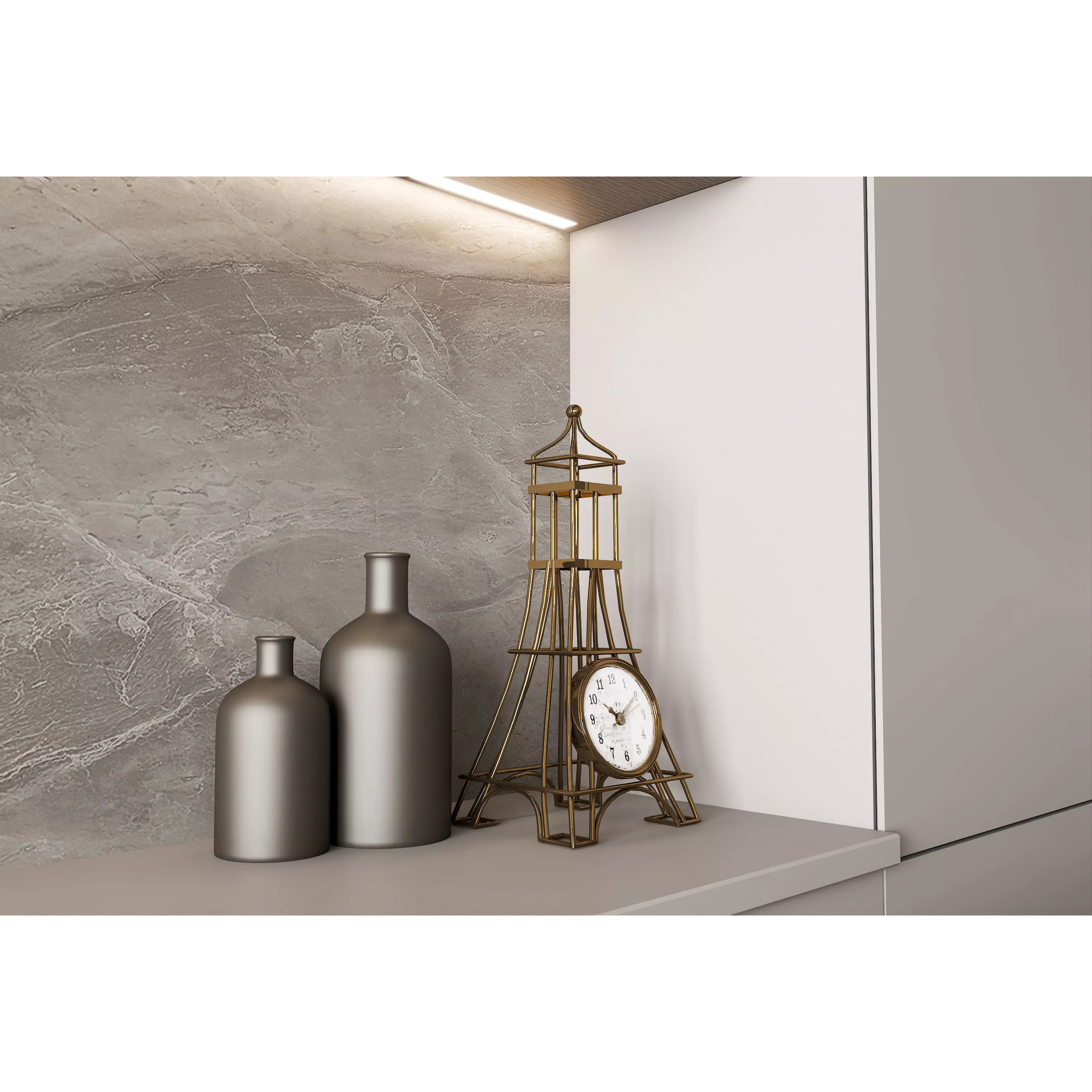 Contemporary Luxury Kitchen Interior - Photorealistic 3D Model - View 5