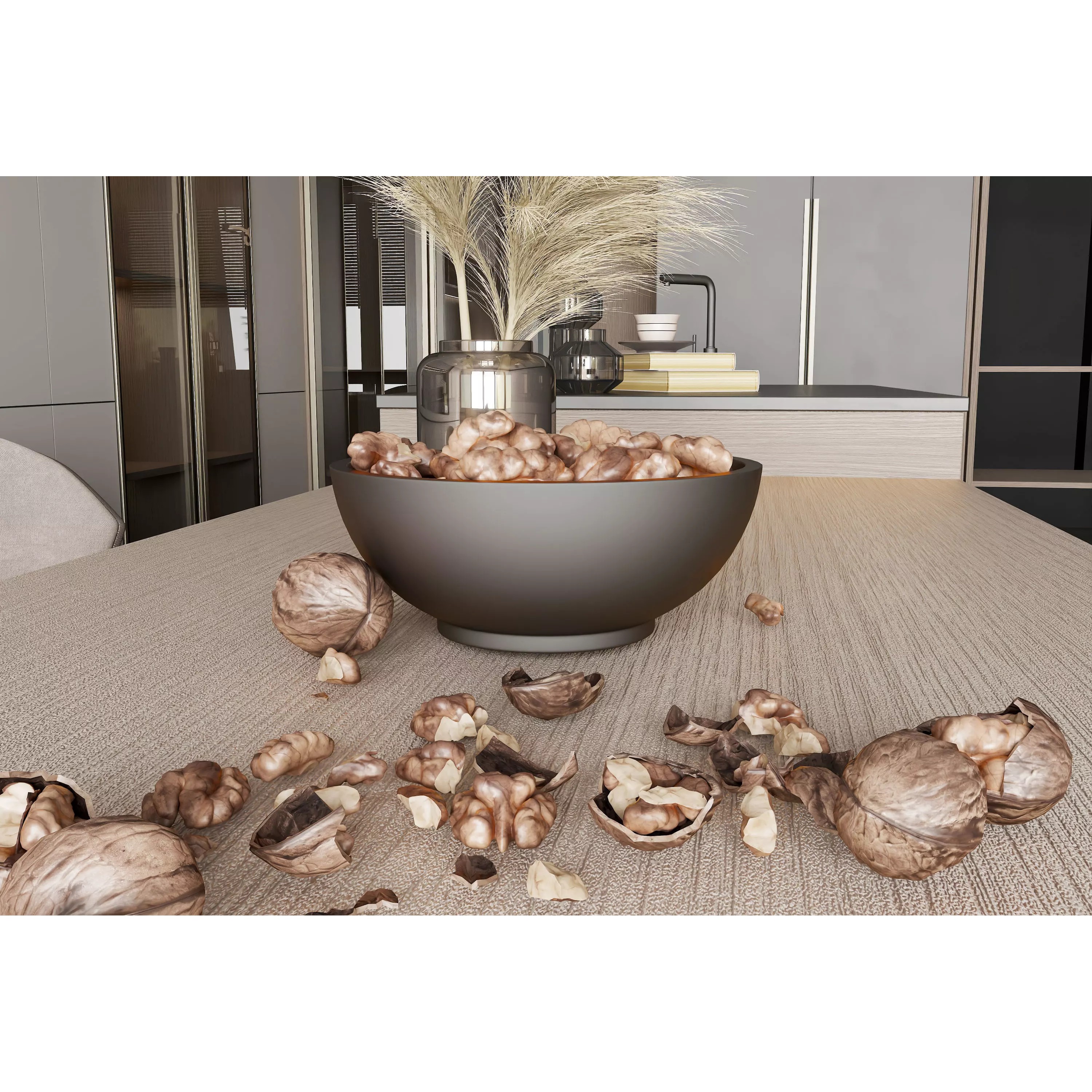 Contemporary Luxury Kitchen Interior - Photorealistic 3D Model - View 8