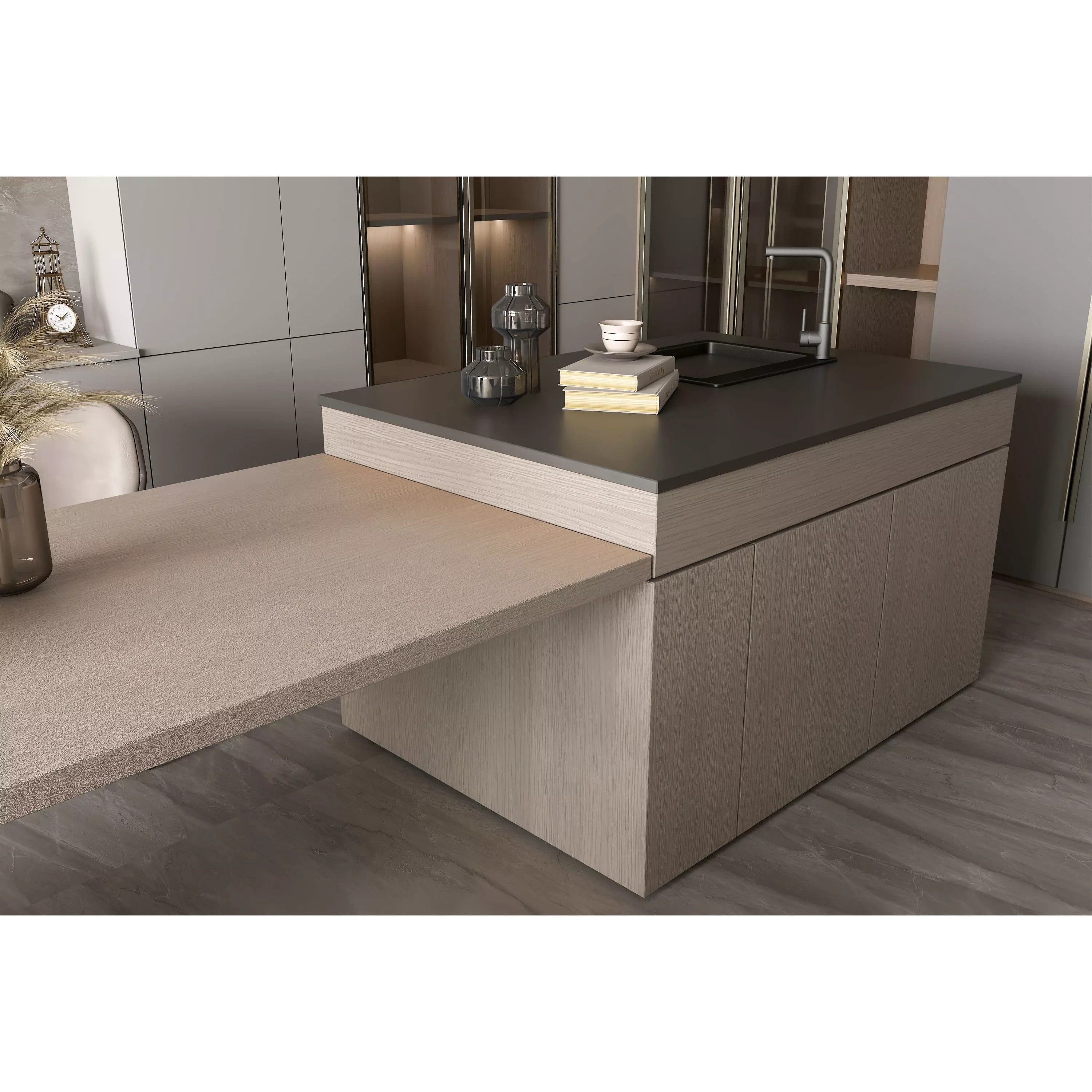 Contemporary Luxury Kitchen Interior - Photorealistic 3D Model - View 9