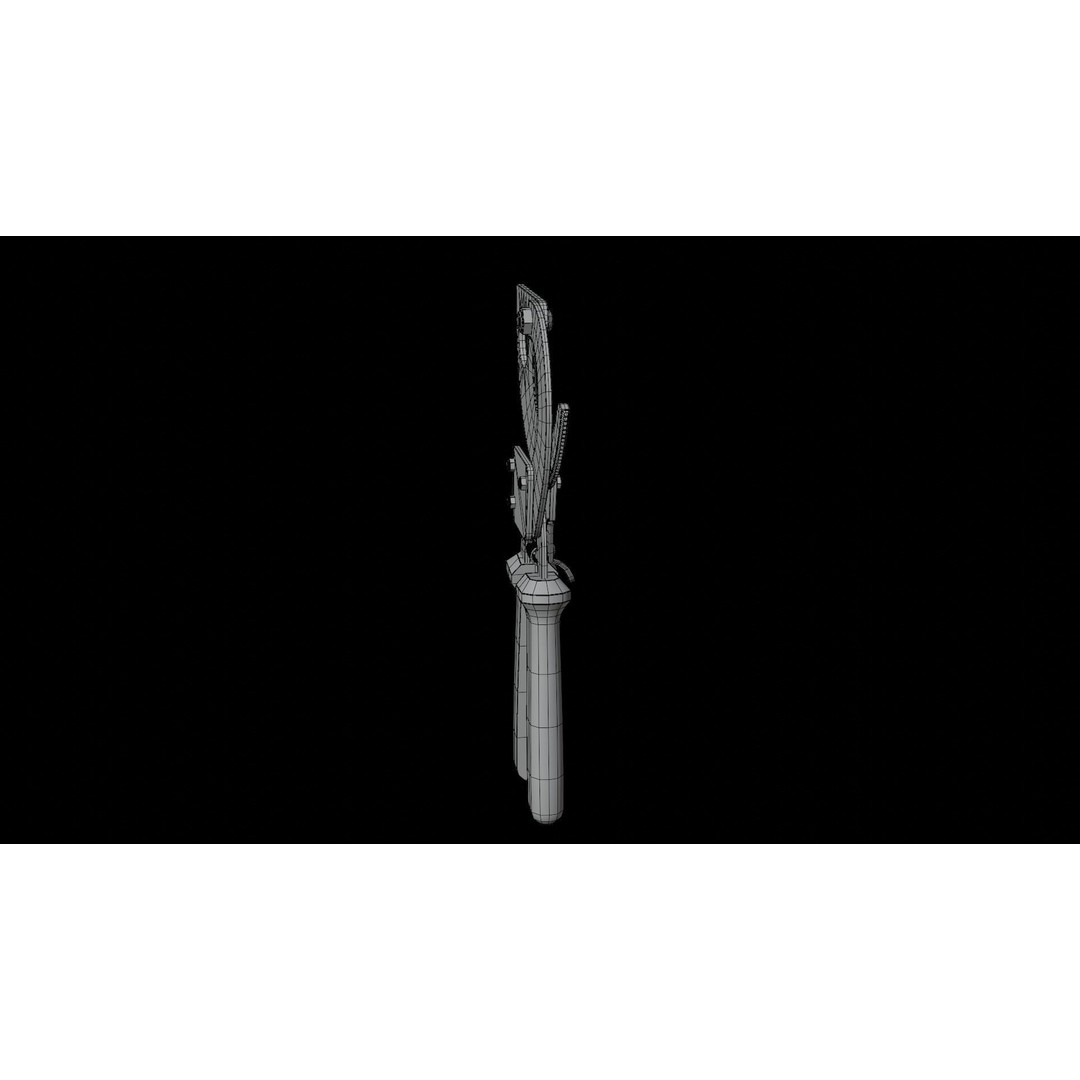 Ratchet Wire Cutters 3D Model – Low Poly PBR Tool, FBX, OBJ