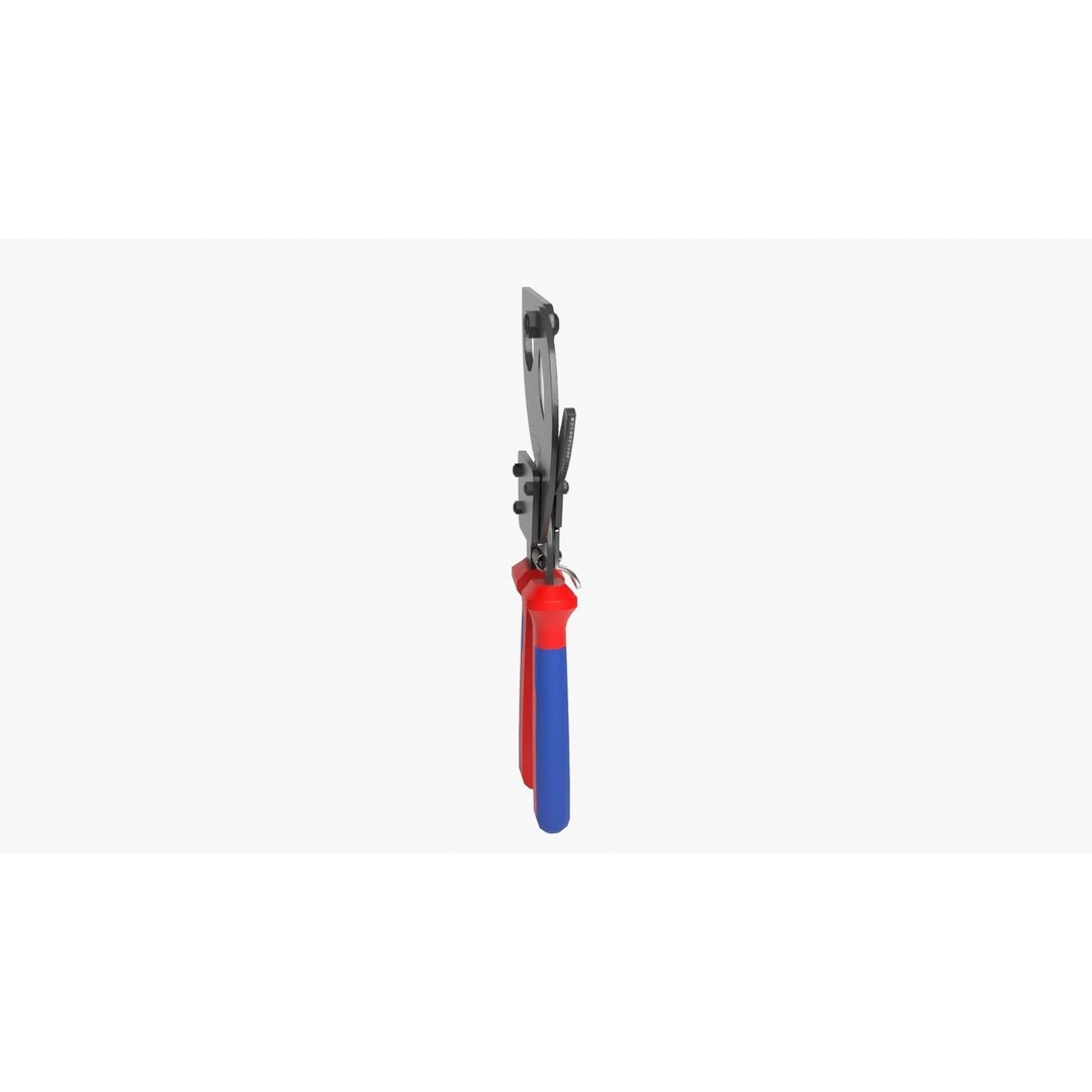 Ratchet Wire Cutters 3D Model – Low Poly PBR Tool, FBX, OBJ - View 12