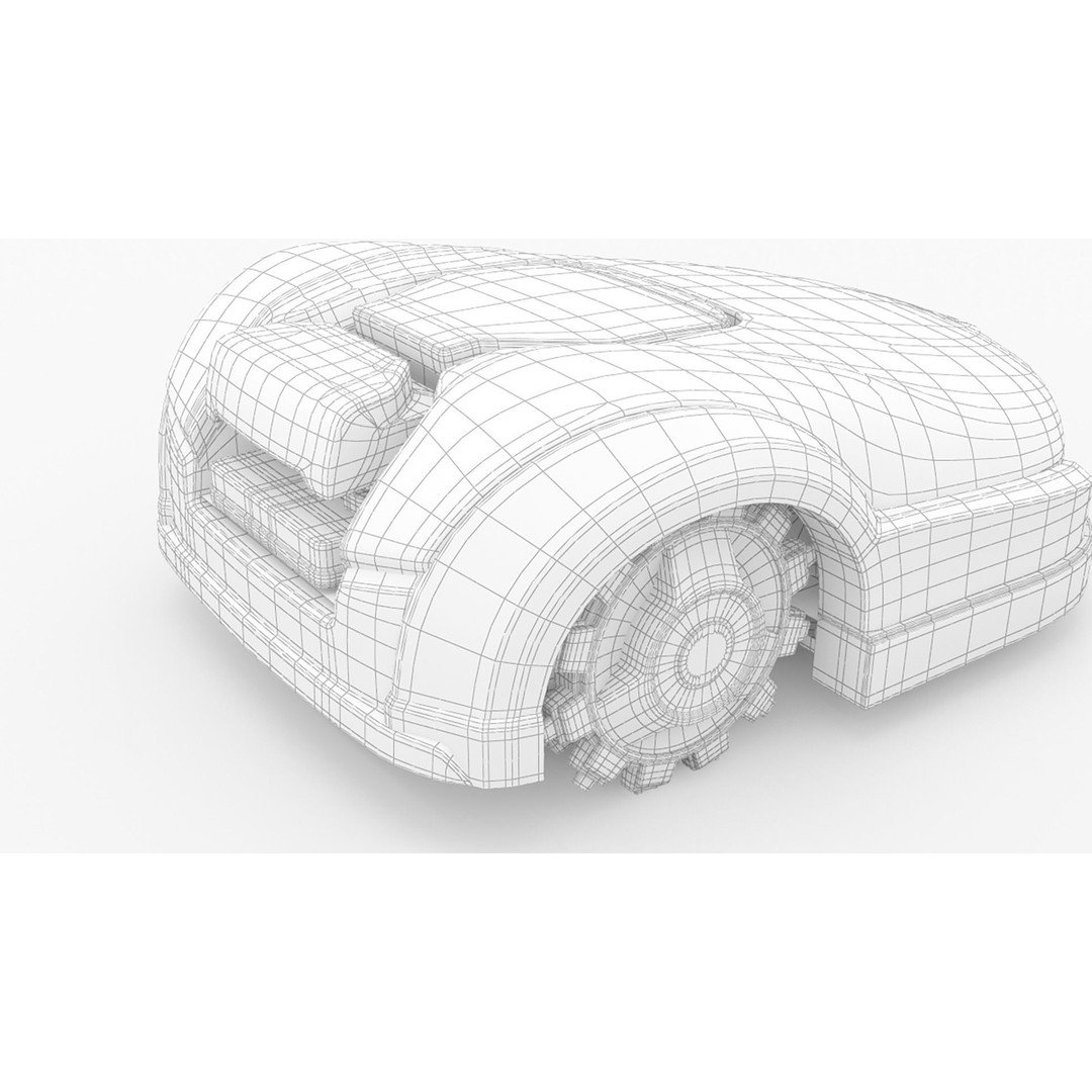 Robomow RK4000 3D Model – High Poly Robot Lawn Mower, FBX, OBJ, PBR - View 12