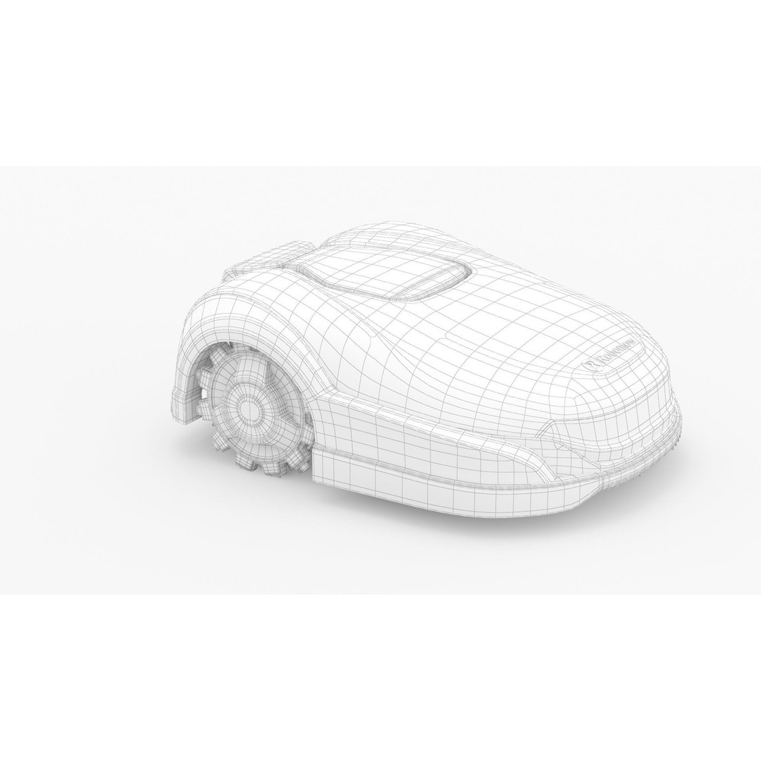 Robomow RK4000 3D Model – High Poly Robot Lawn Mower, FBX, OBJ, PBR - View 4
