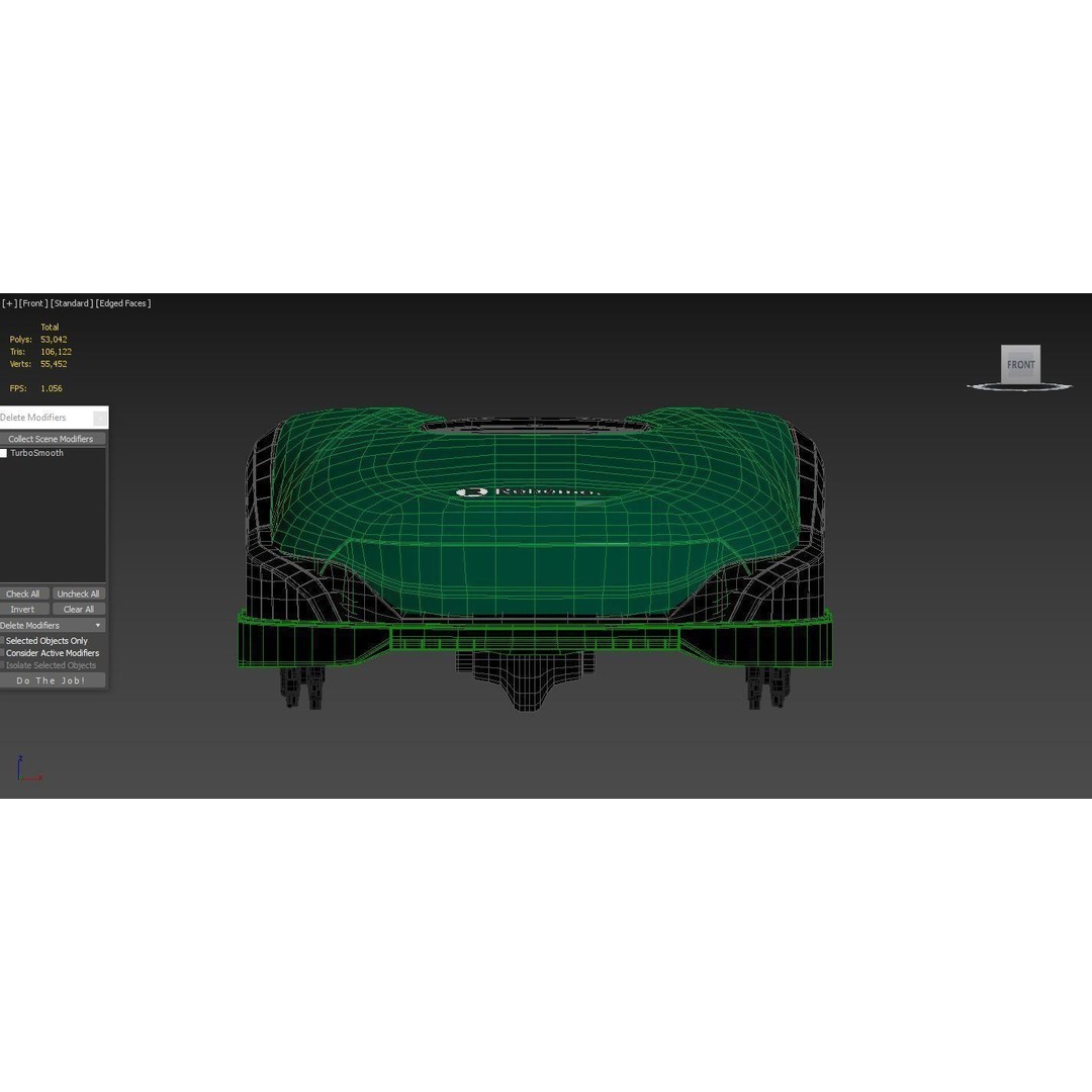 Robomow RK4000 3D Model – High Poly Robot Lawn Mower, FBX, OBJ, PBR - View 5