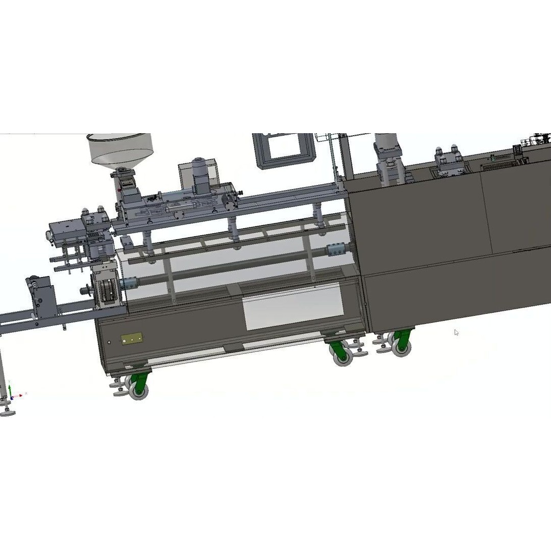Aluminium Blister Packing Machine 3D Model – Industrial Packaging Asset - View 12