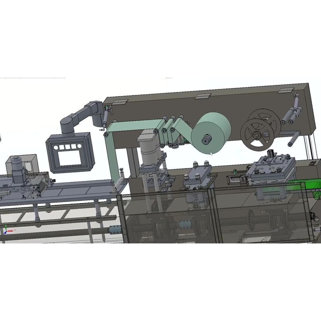 Aluminium Blister Packing Machine 3D Model – Industrial Packaging Asset - View 15