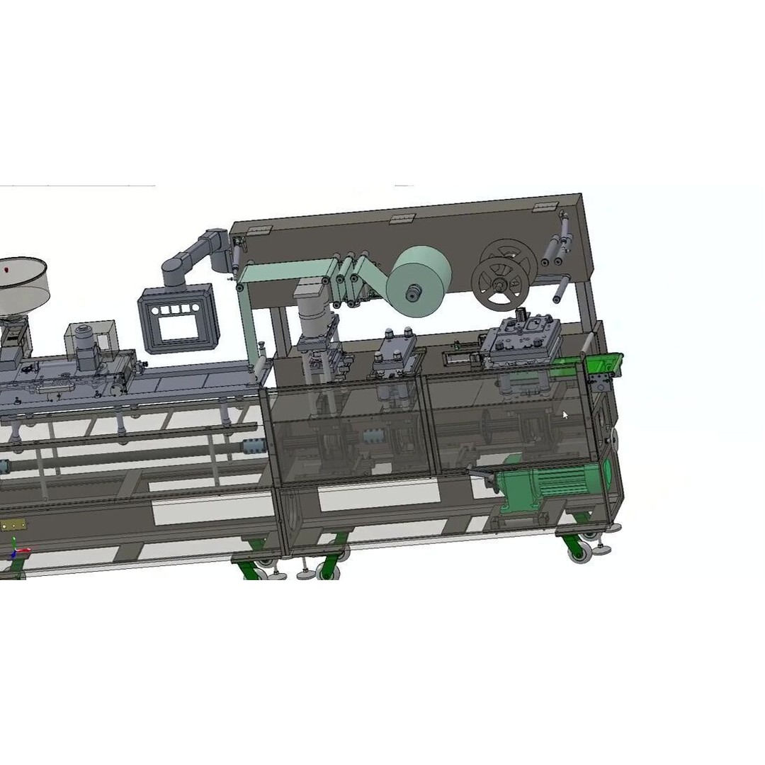 Aluminium Blister Packing Machine 3D Model – Industrial Packaging Asset - View 16