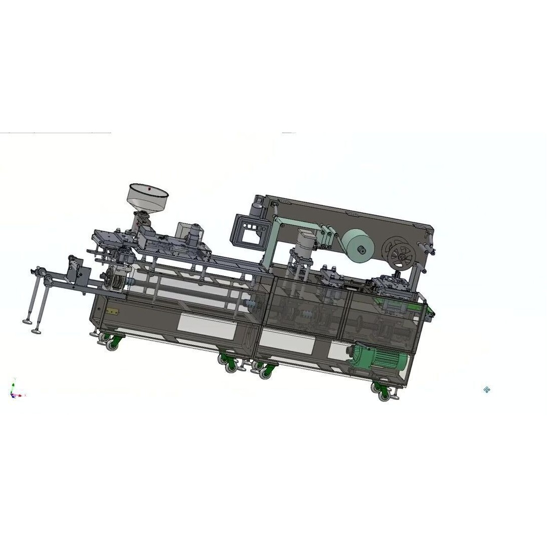 Aluminium Blister Packing Machine 3D Model – Industrial Packaging Asset - View 3