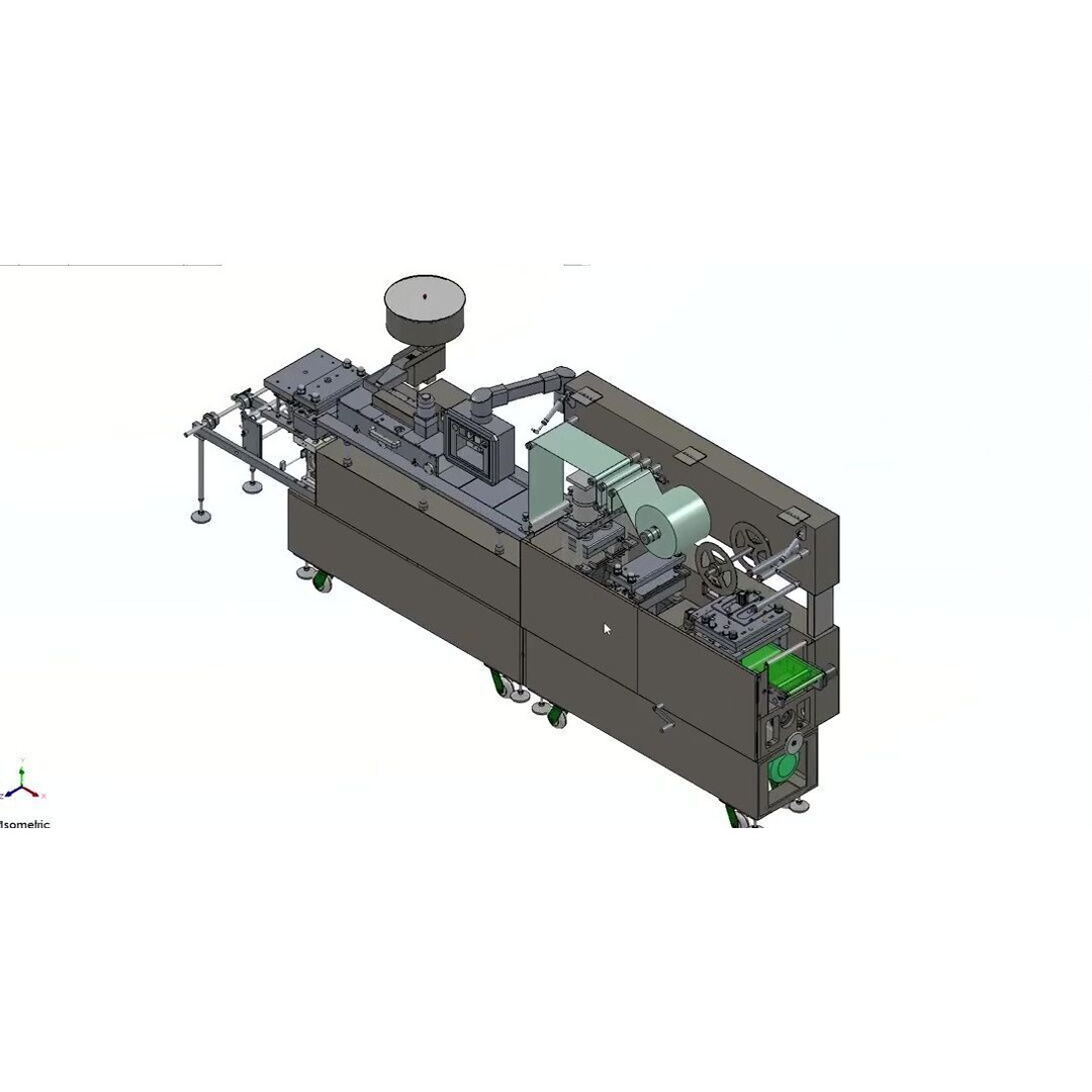 Aluminium Blister Packing Machine 3D Model – Industrial Packaging Asset - View 5