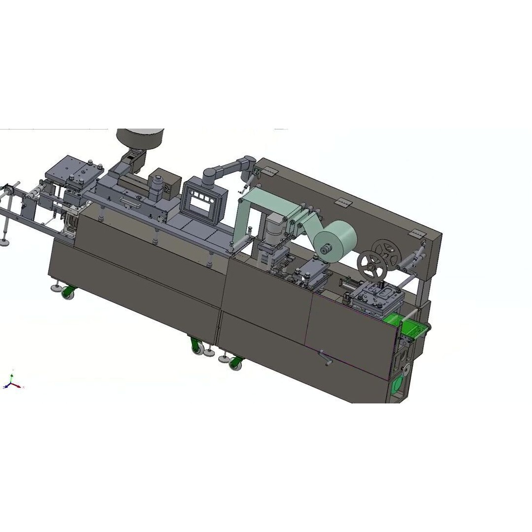 Aluminium Blister Packing Machine 3D Model – Industrial Packaging Asset - View 6