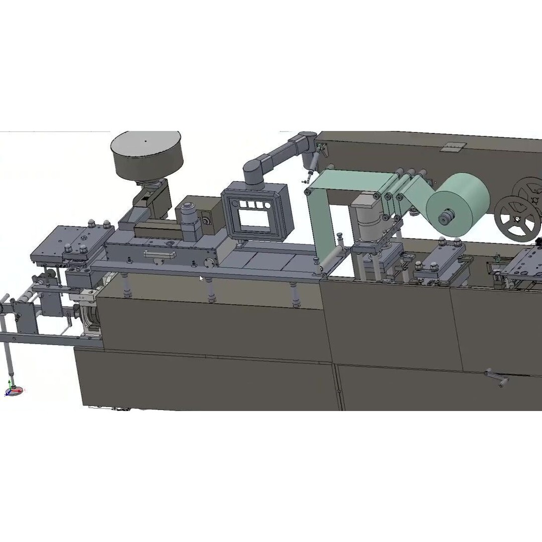 Aluminium Blister Packing Machine 3D Model – Industrial Packaging Asset - View 7