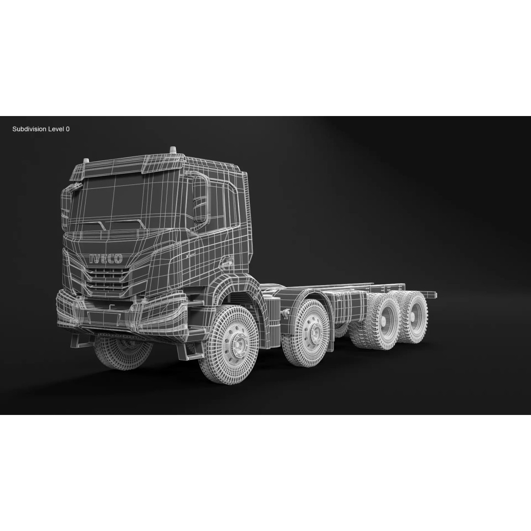 Iveco Stralis X-WAY 3D Model – High Poly Truck Asset, PBR Textures - View 10
