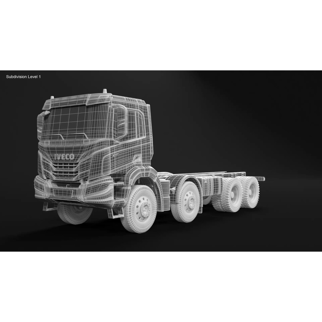 Iveco Stralis X-WAY 3D Model – High Poly Truck Asset, PBR Textures - View 23