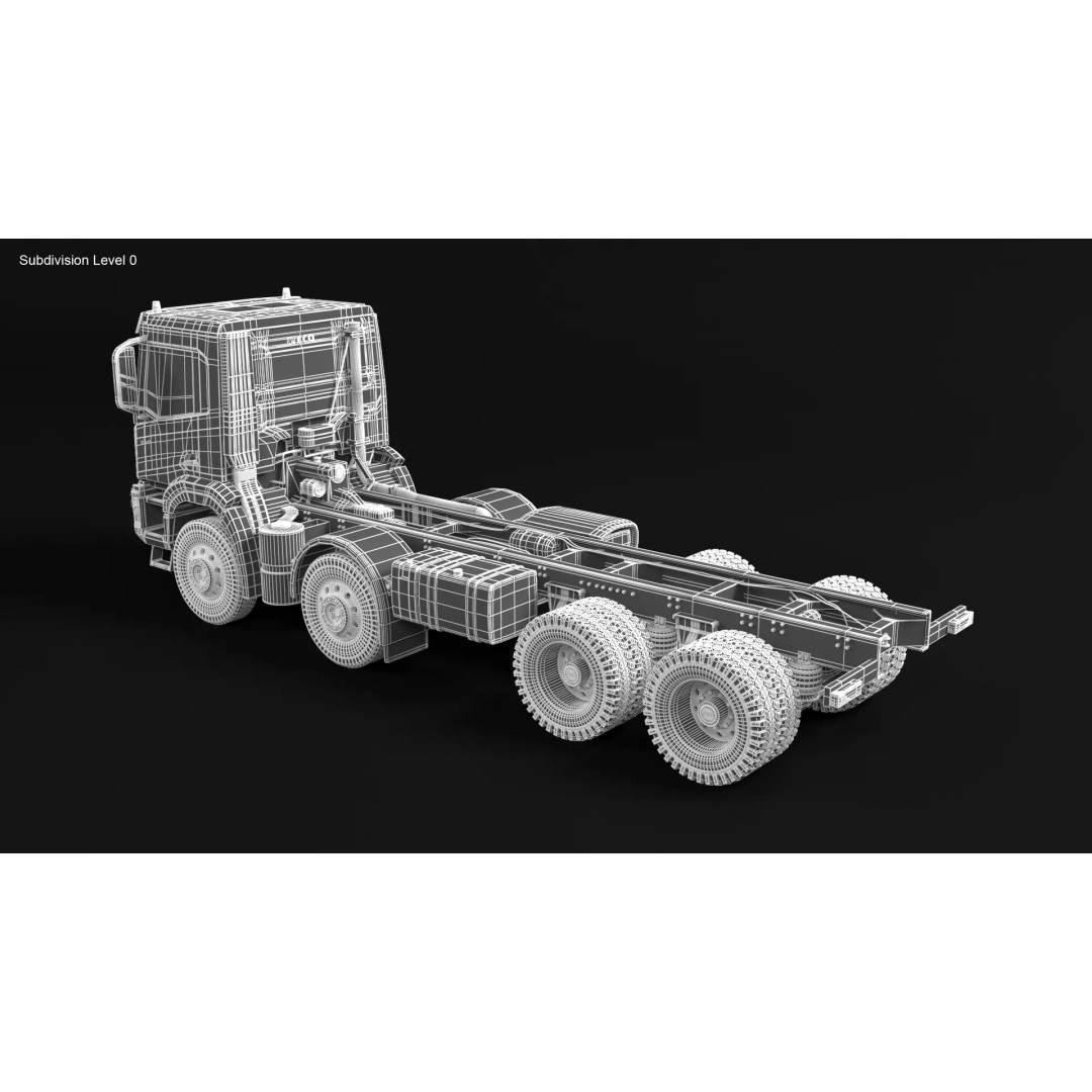 Iveco Stralis X-WAY 3D Model – High Poly Truck Asset, PBR Textures - View 24