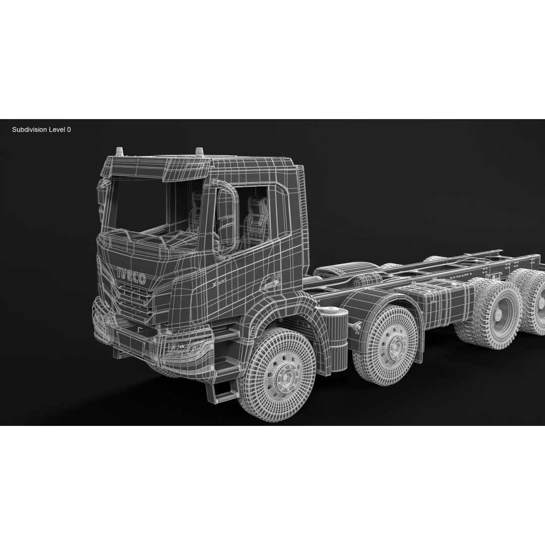 Iveco Stralis X-WAY 3D Model – High Poly Truck Asset, PBR Textures - View 25