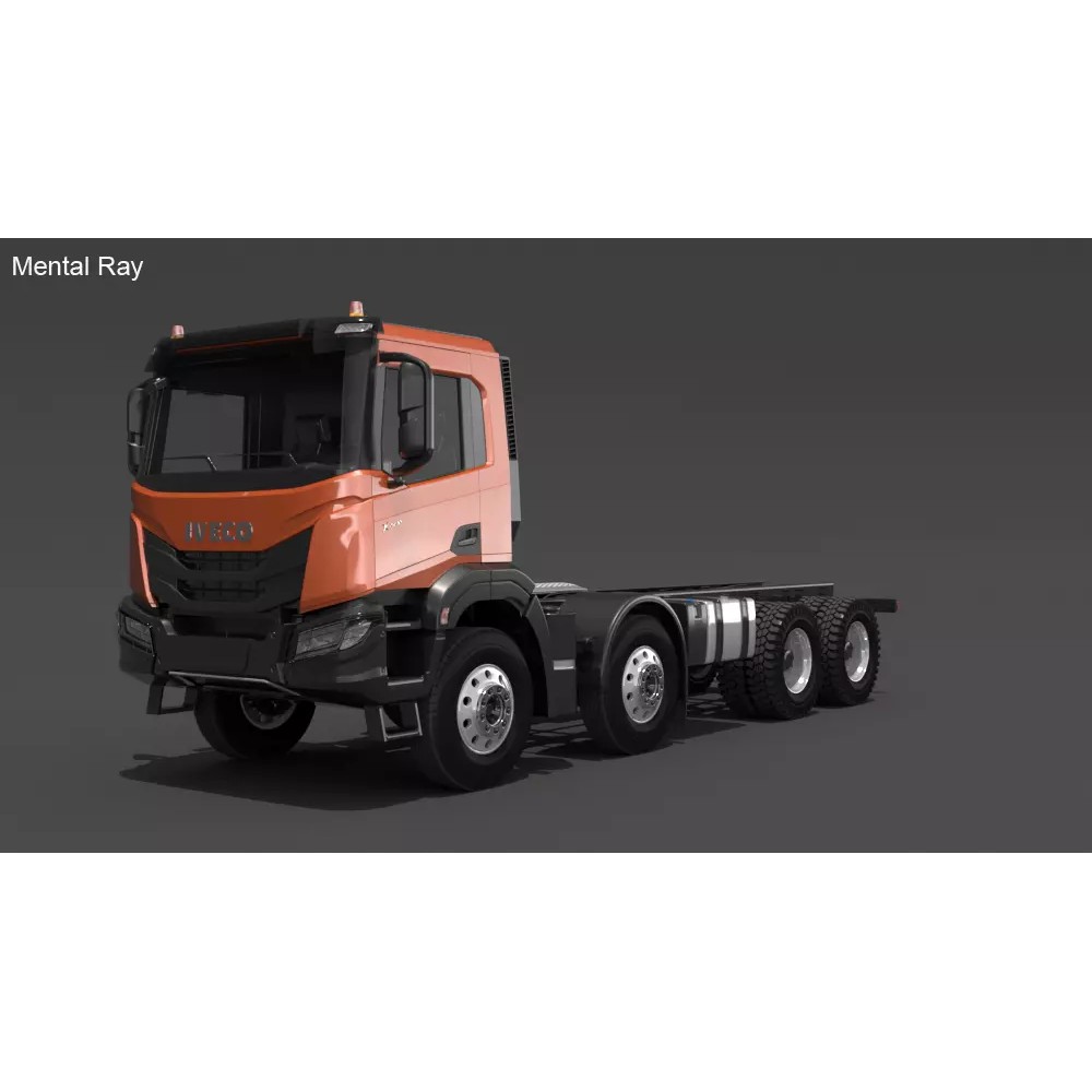 Iveco Stralis X-WAY 3D Model – High Poly Truck Asset, PBR Textures - View 9