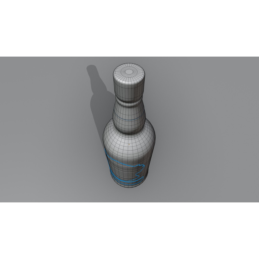 Chivas Scotch Whisky Bottle 3D Model – Low Poly PBR Asset, Blender & FBX - View 7