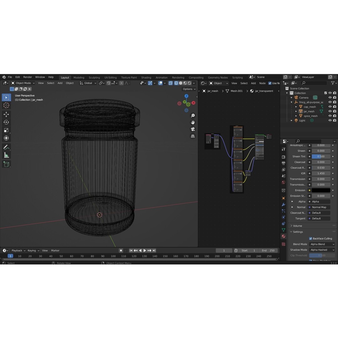 Natural Seasoning Spice Jar 3D Model – Low Poly PBR Kitchen Asset, FBX - View 6