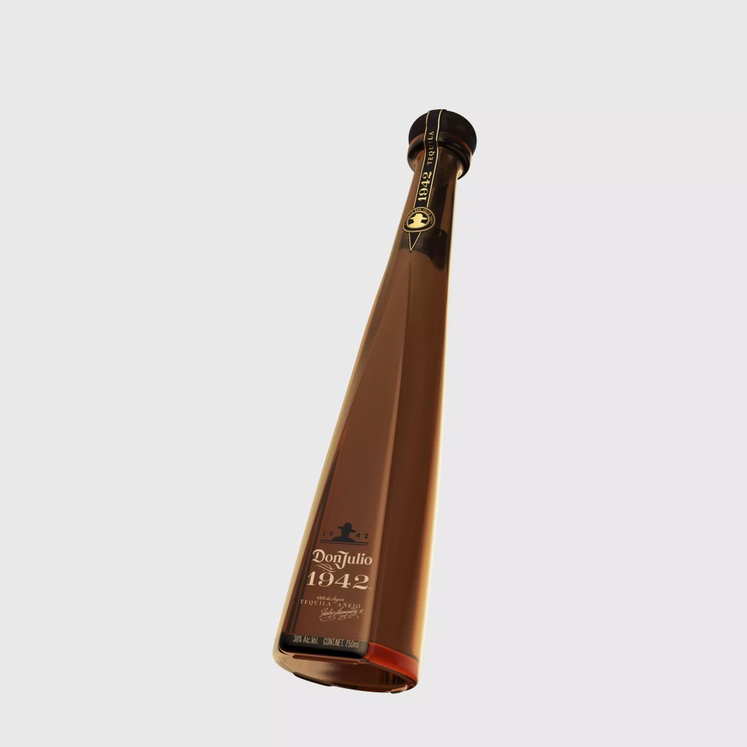 Tequila Don Julio 1942 3D Model – High Fidelity Beverage Asset, FBX - View 3