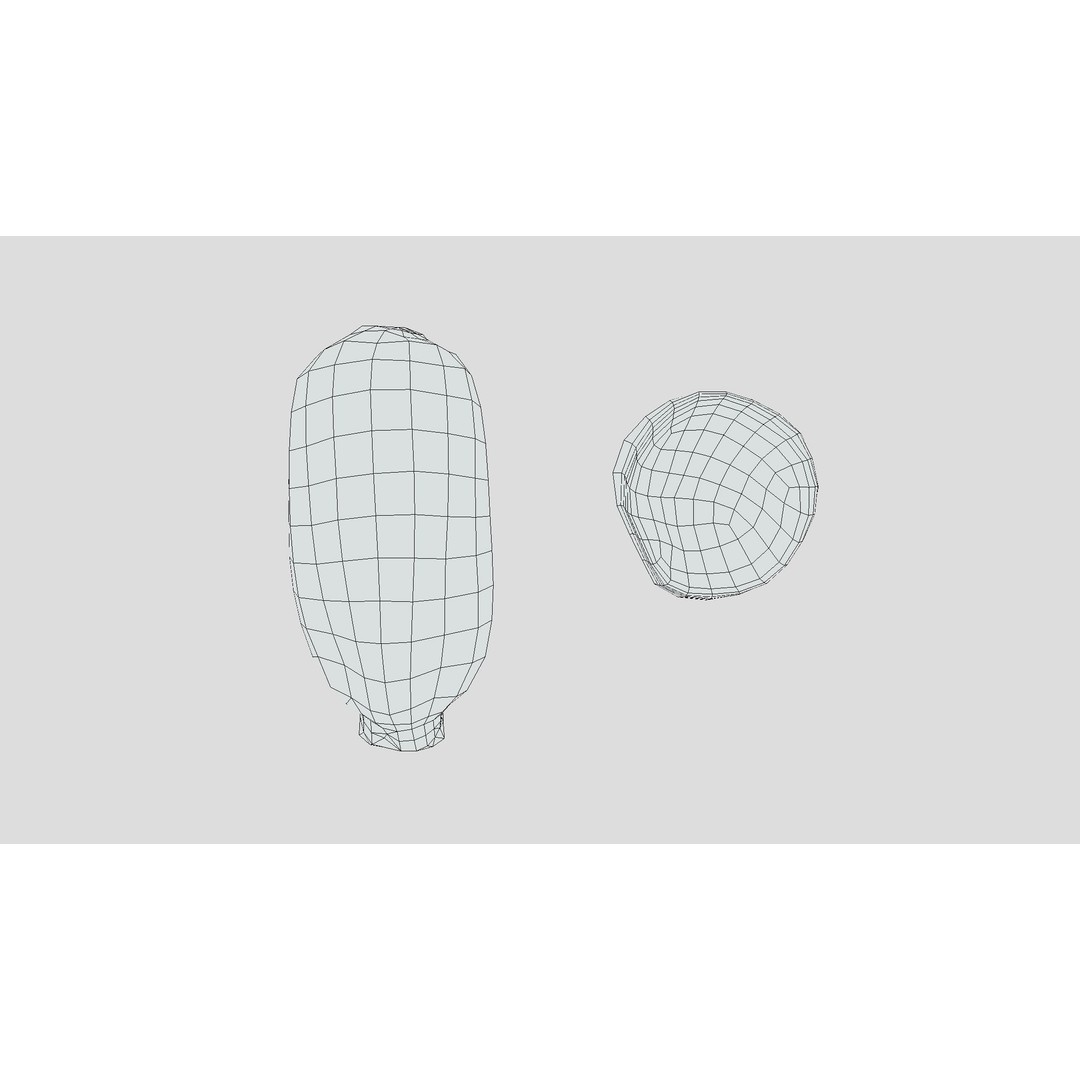 Lotus Root 3D Model – Low Poly Game Asset, PBR Textures, FBX