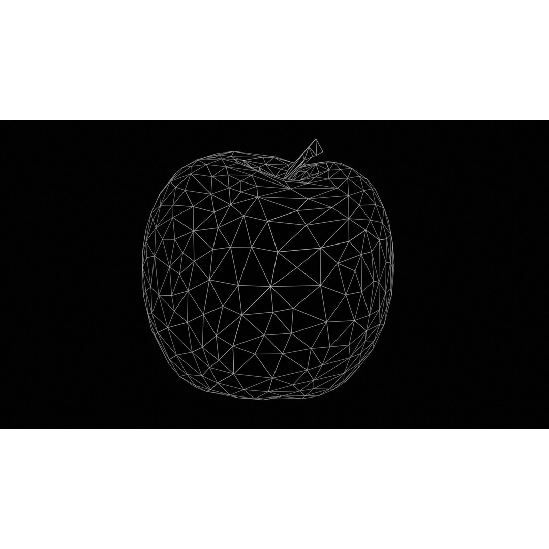 Apple 3D Model – Low Poly Fruit Asset with PBR Textures, Blender - View 13