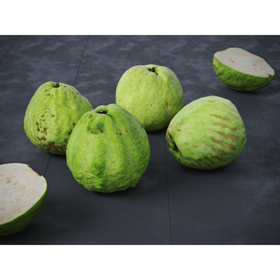 Guava 3D Model – High Poly Photogrammetry Asset, FBX & OBJ - View 3
