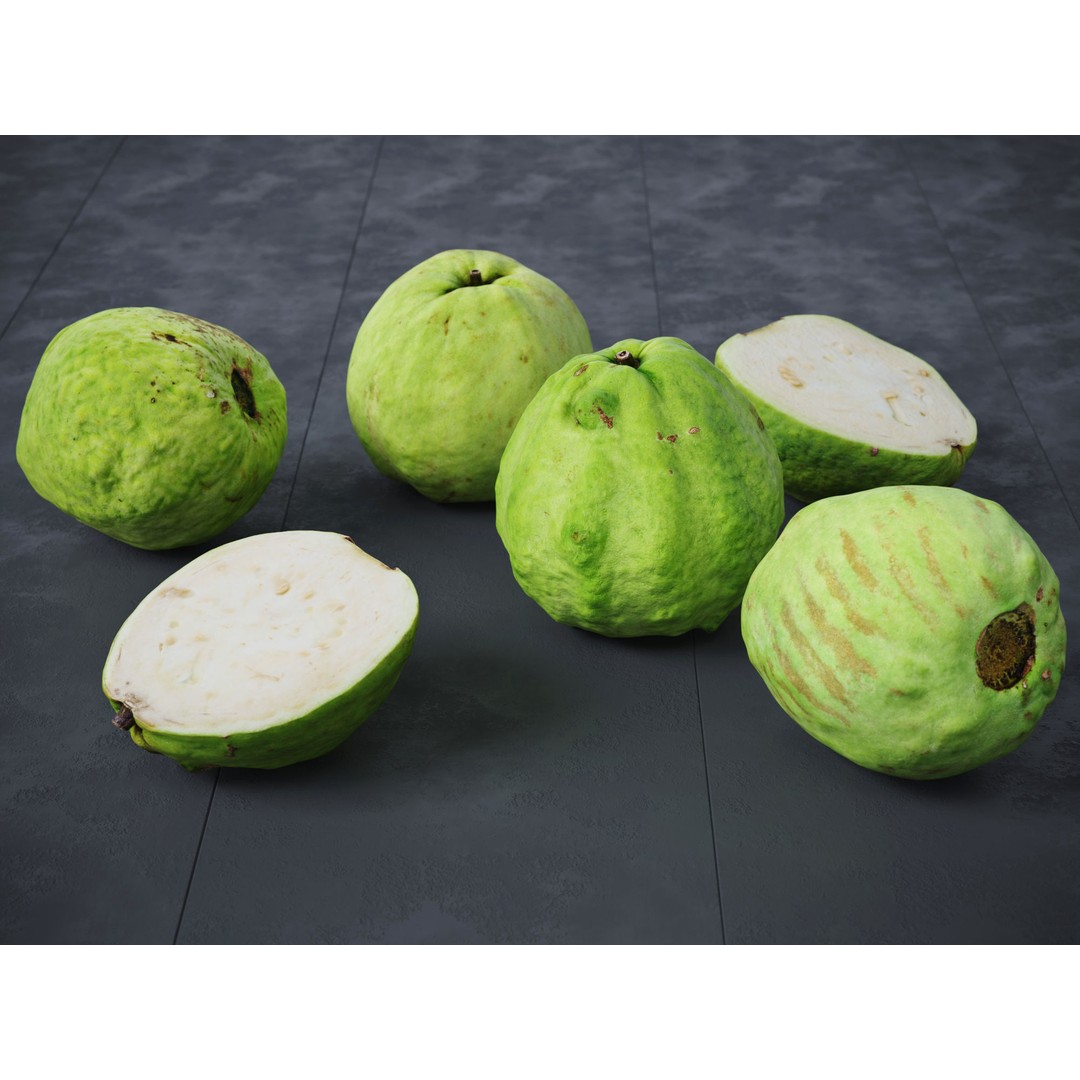 Guava 3D Model – High Poly Photogrammetry Asset, FBX & OBJ - View 4