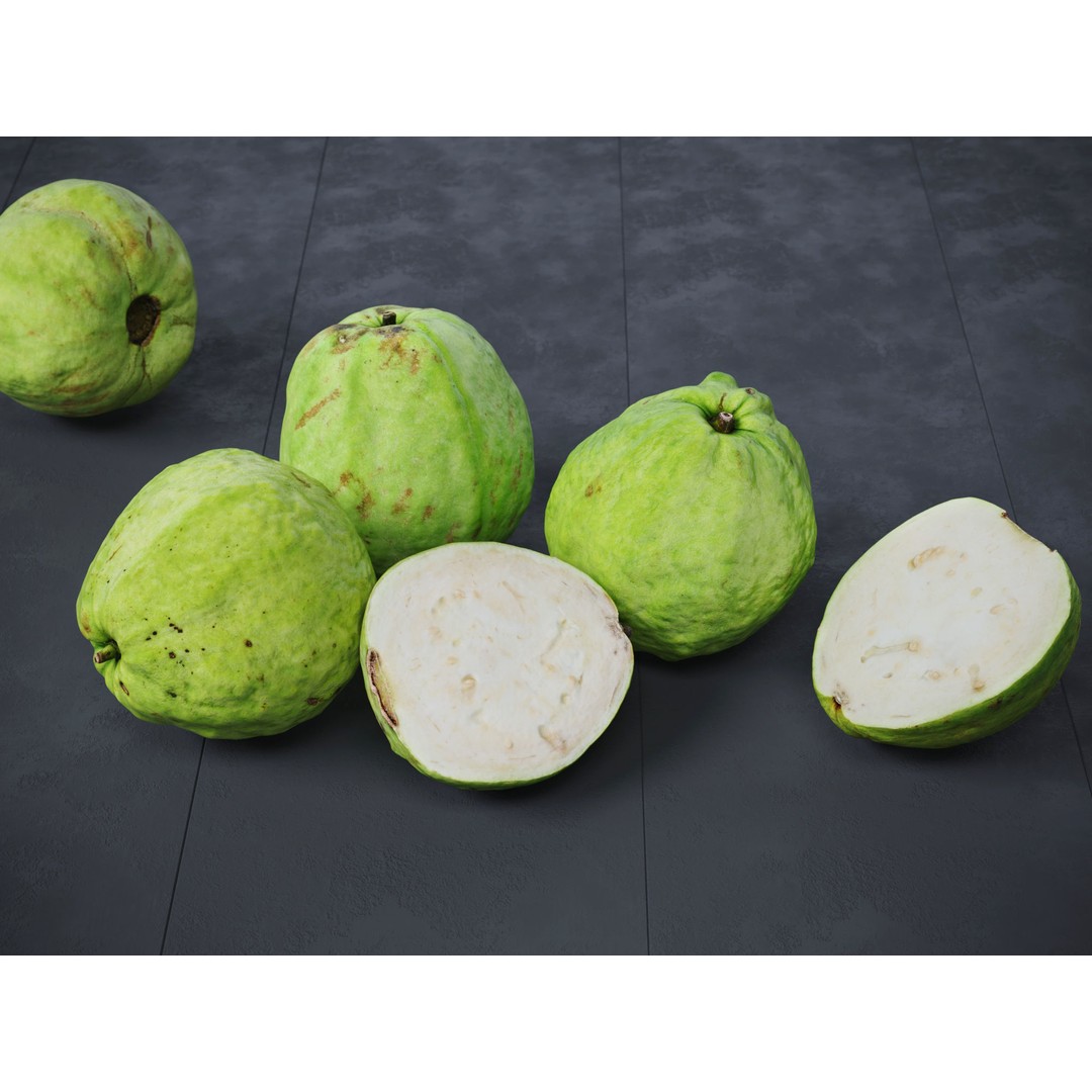Guava 3D Model – High Poly Photogrammetry Asset, FBX & OBJ - View 6