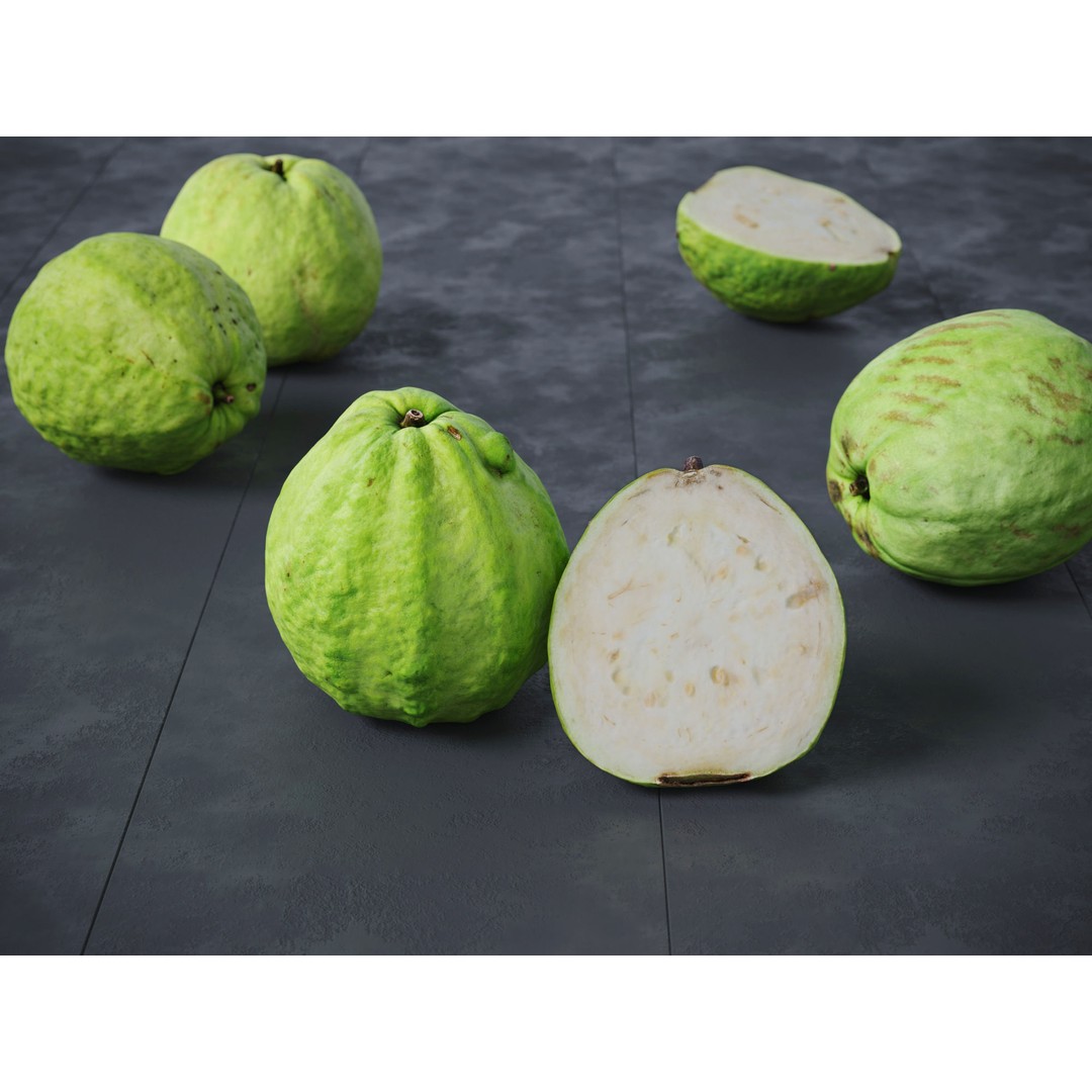 Guava 3D Model – High Poly Photogrammetry Asset, FBX & OBJ - View 7