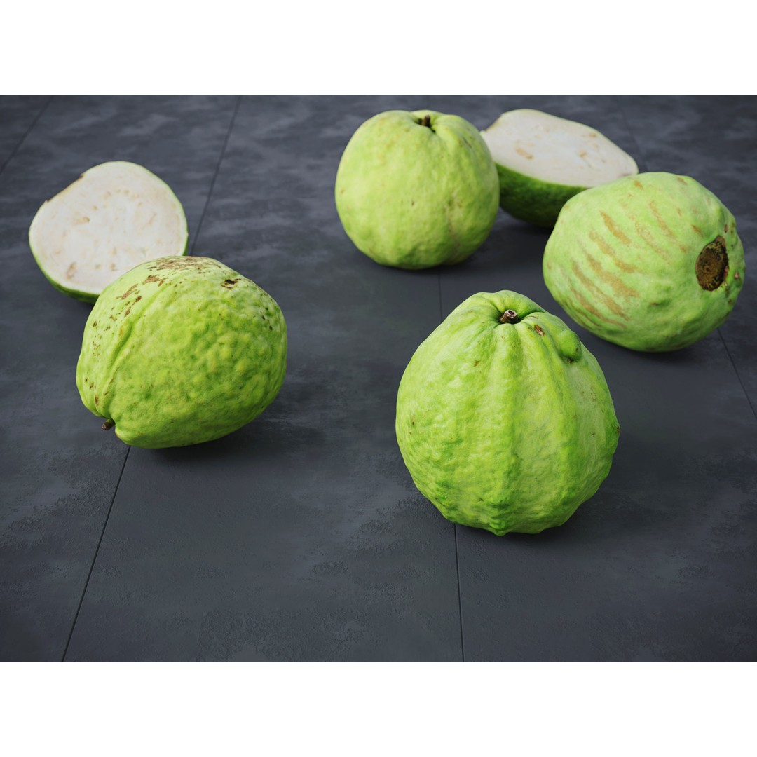 Guava 3D Model – High Poly Photogrammetry Asset, FBX & OBJ - View 8
