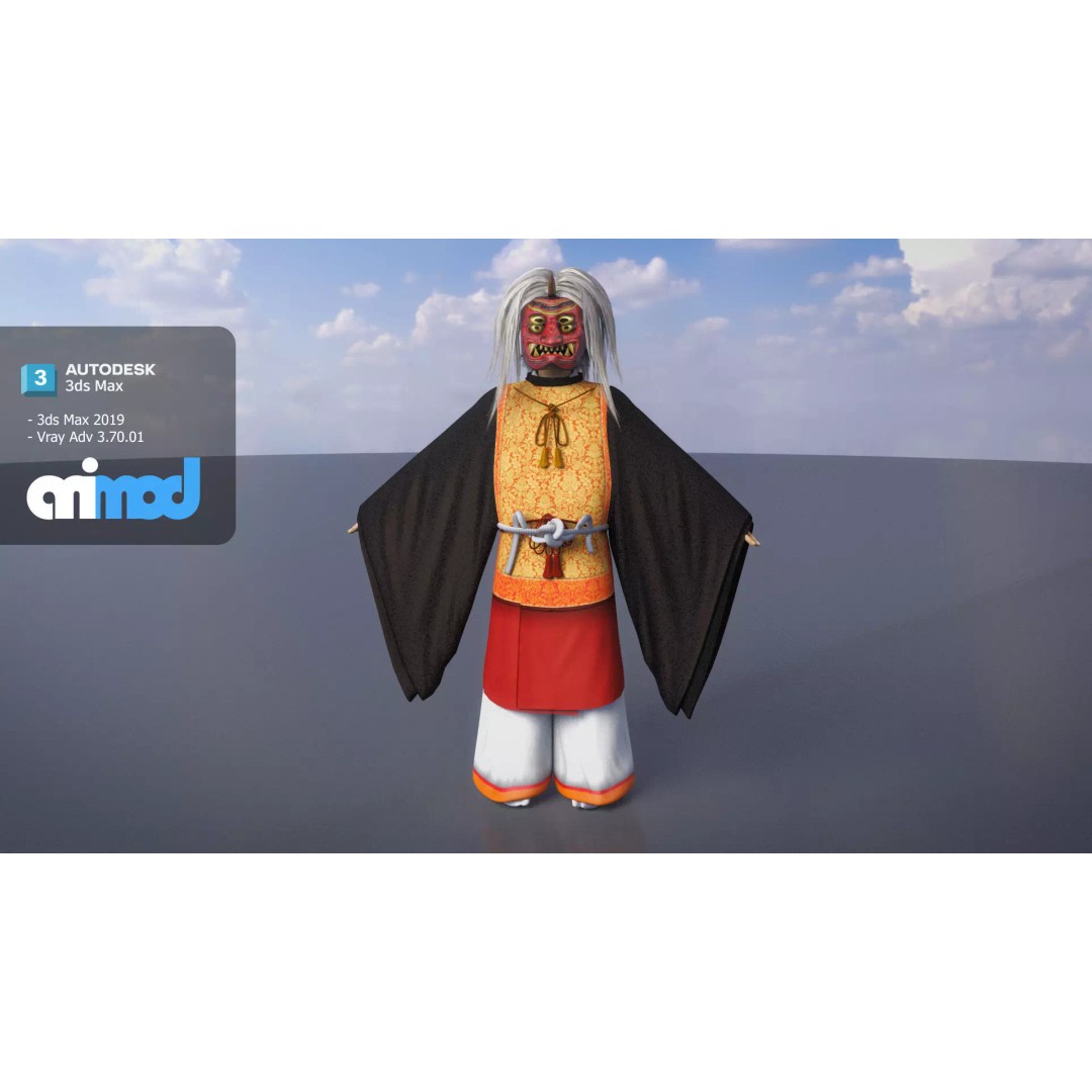 Spicy Fried Chicken Vendor 3D Model – Game Ready PBR Asset, FBX - View 2