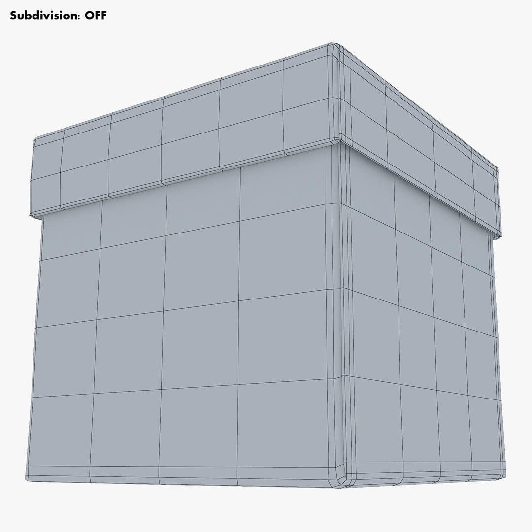 Cardboard Box 3D Model – High Poly PBR Asset, FBX, OBJ - View 12