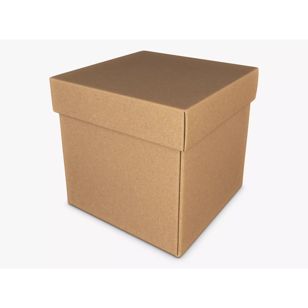 Cardboard Box 3D Model – High Poly PBR Asset, FBX, OBJ - View 2