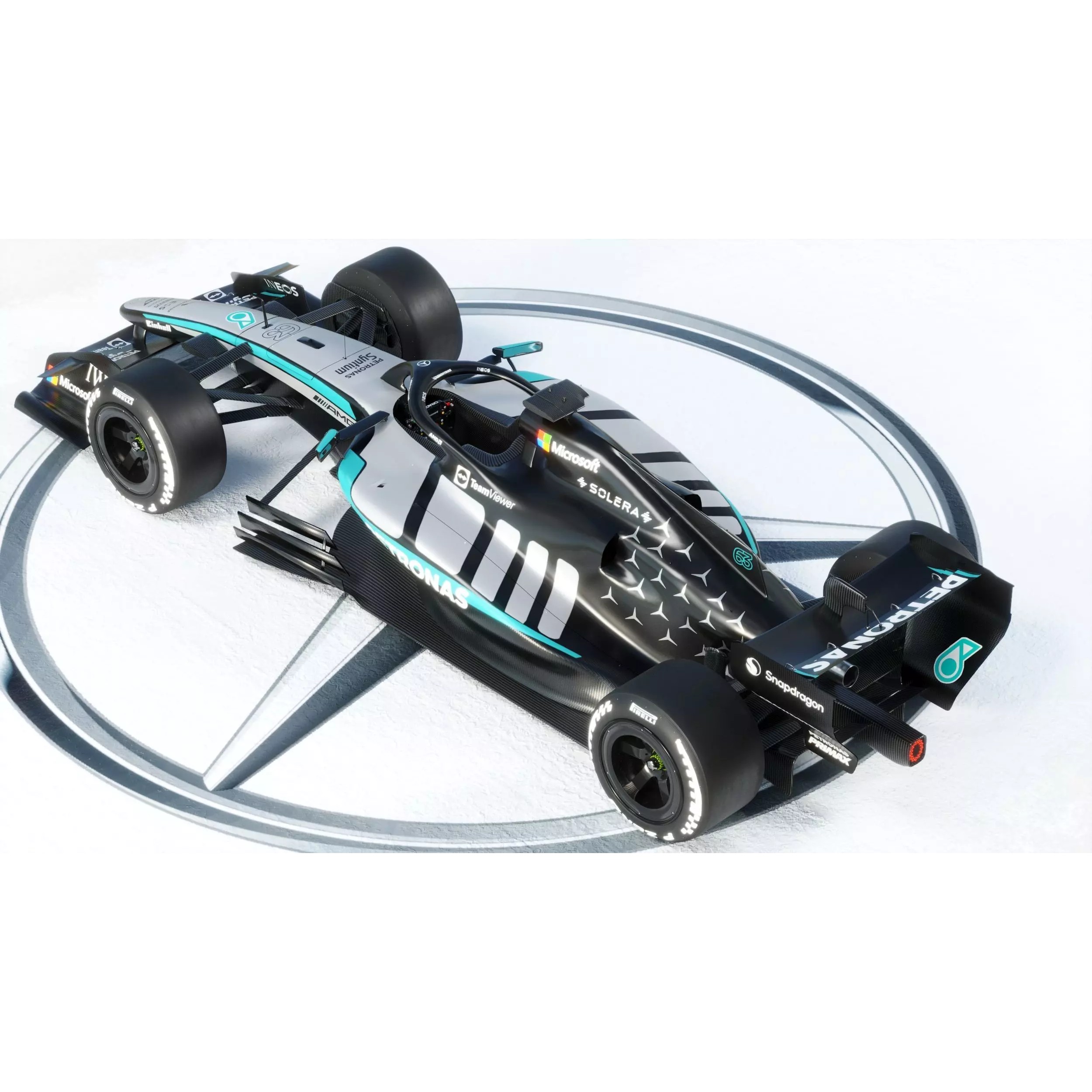 Mercedes-Benz W17 2026 - Game-Ready 3D Model - View 17