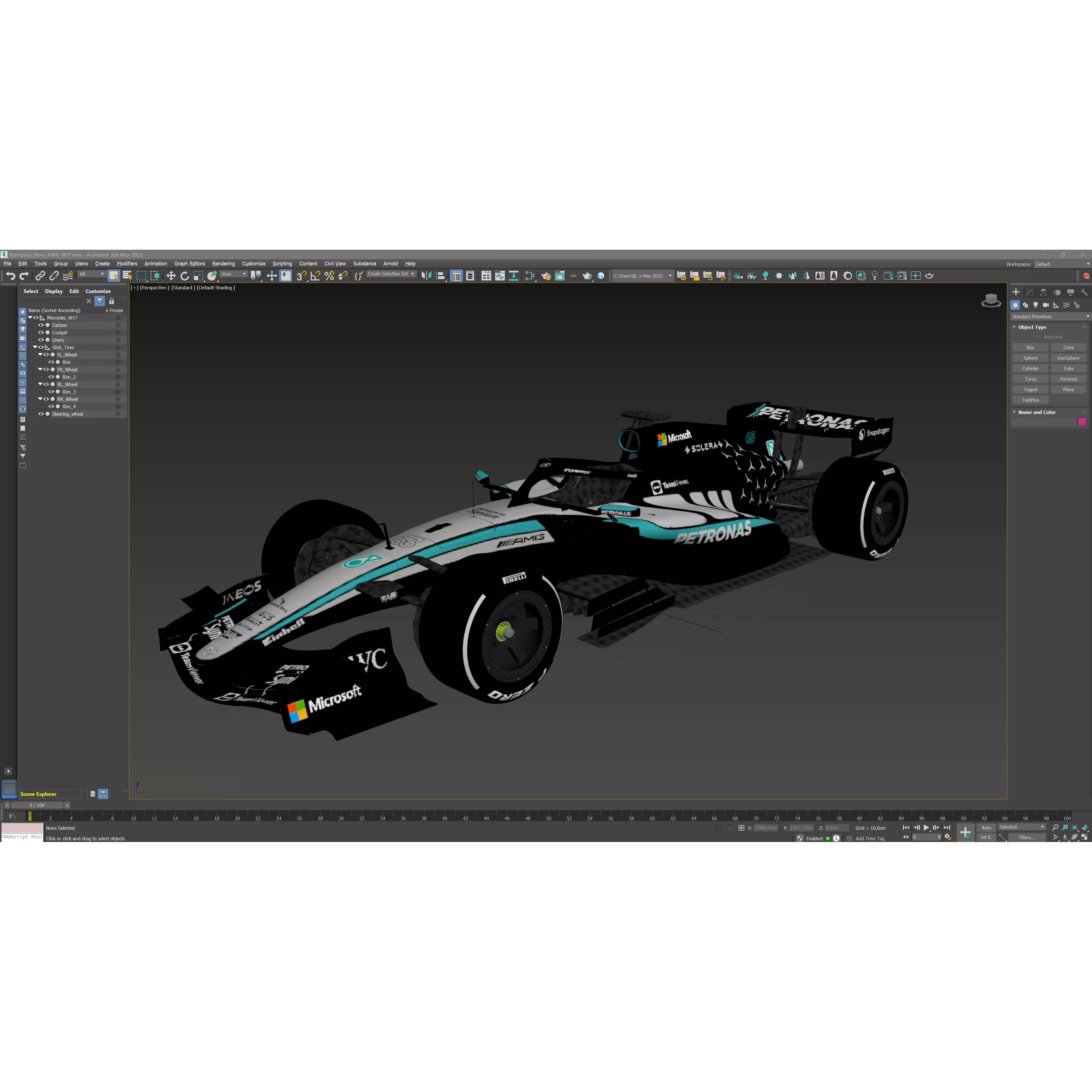 Mercedes-Benz W17 2026 - Game-Ready 3D Model - View 23