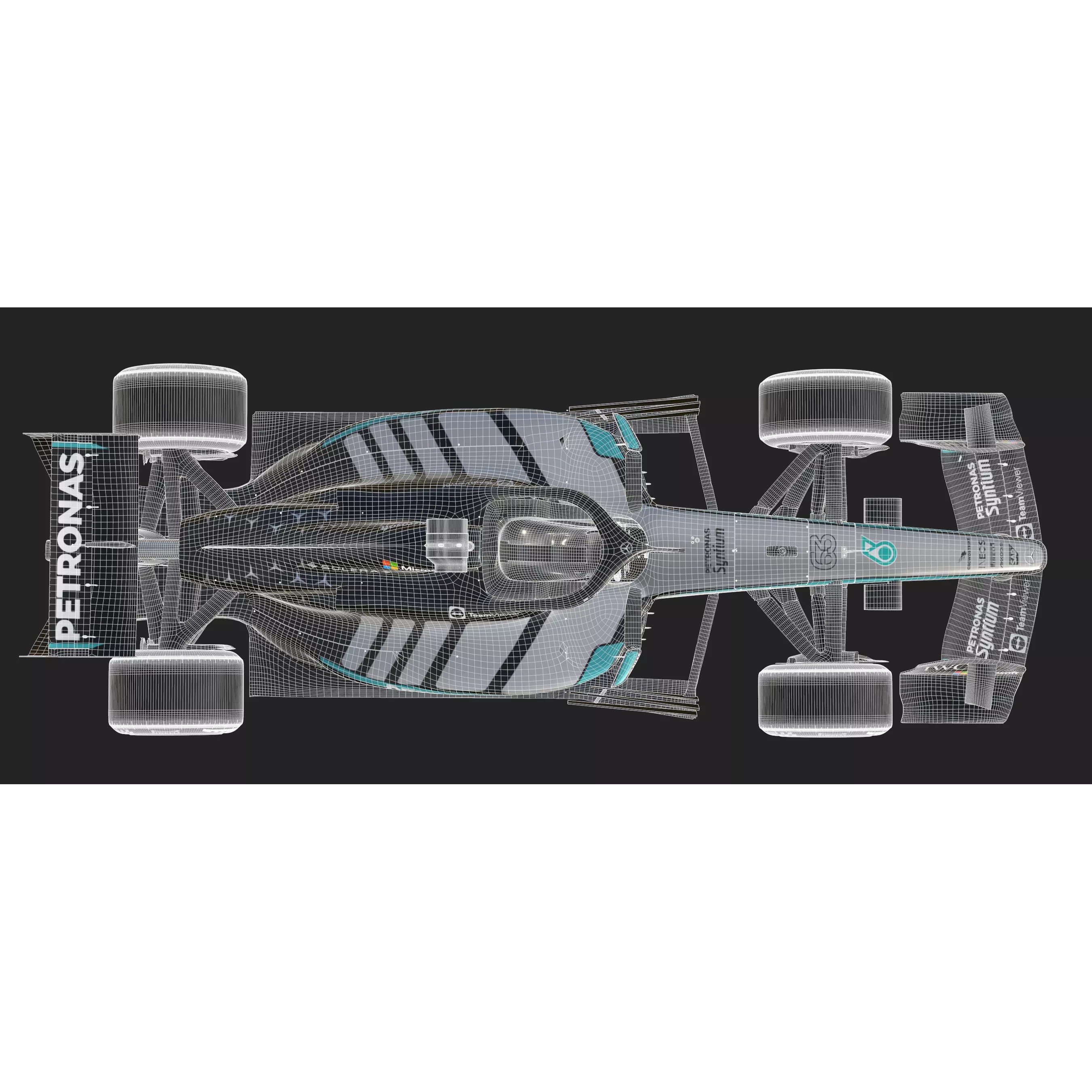 Mercedes-Benz W17 2026 - Game-Ready 3D Model - View 27