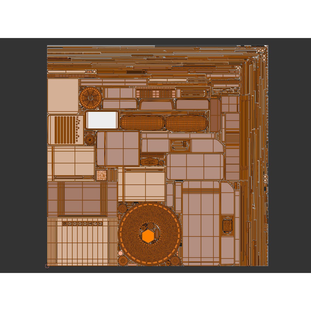 Delivery Robot 3D Model – Low Poly Concept Vehicle, FBX, Blender