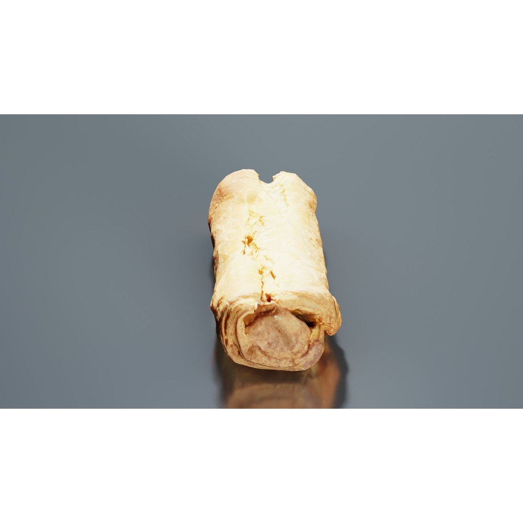 Hot Dog 3D Model – Low Poly Food Asset, FBX, Blender Ready - View 10