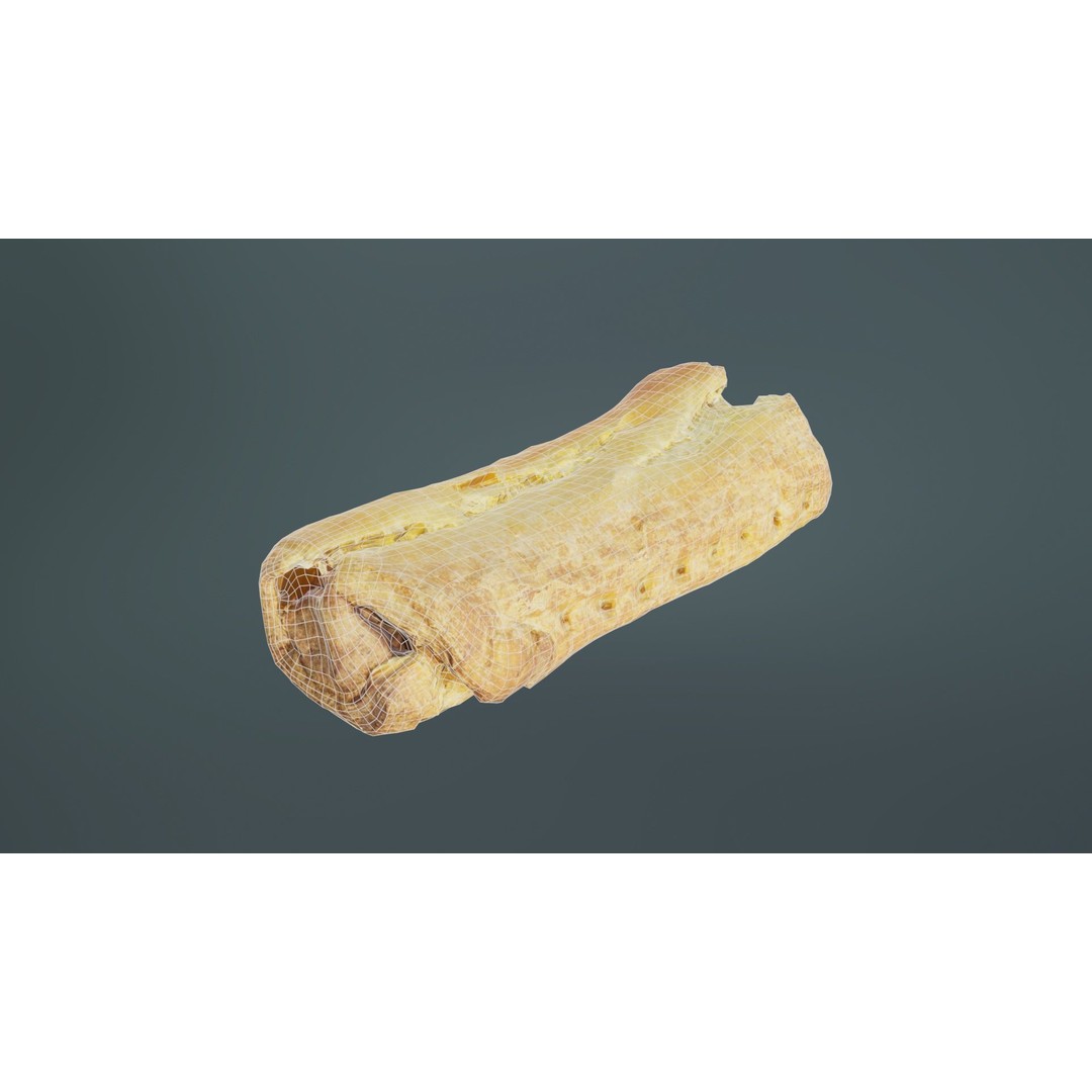 Hot Dog 3D Model – Low Poly Food Asset, FBX, Blender Ready - View 11