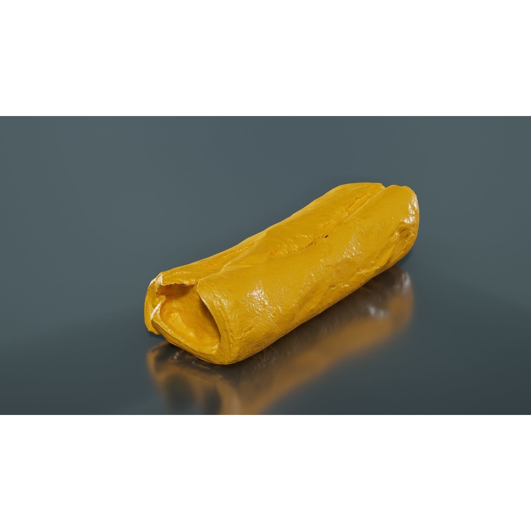 Hot Dog 3D Model – Low Poly Food Asset, FBX, Blender Ready - View 15