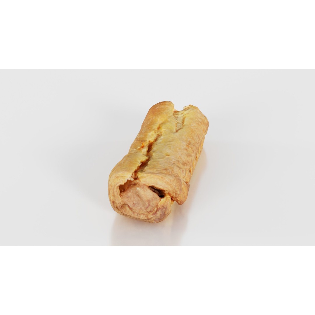 Hot Dog 3D Model – Low Poly Food Asset, FBX, Blender Ready - View 18