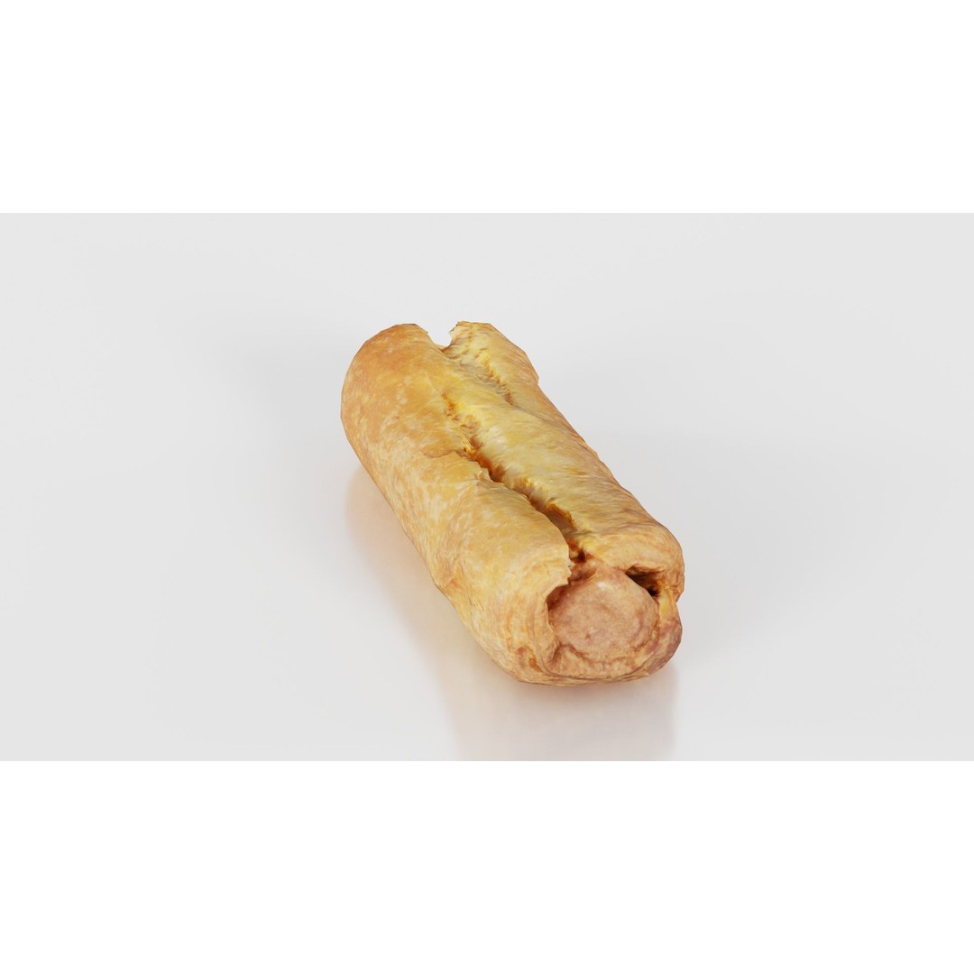 Hot Dog 3D Model – Low Poly Food Asset, FBX, Blender Ready - View 19