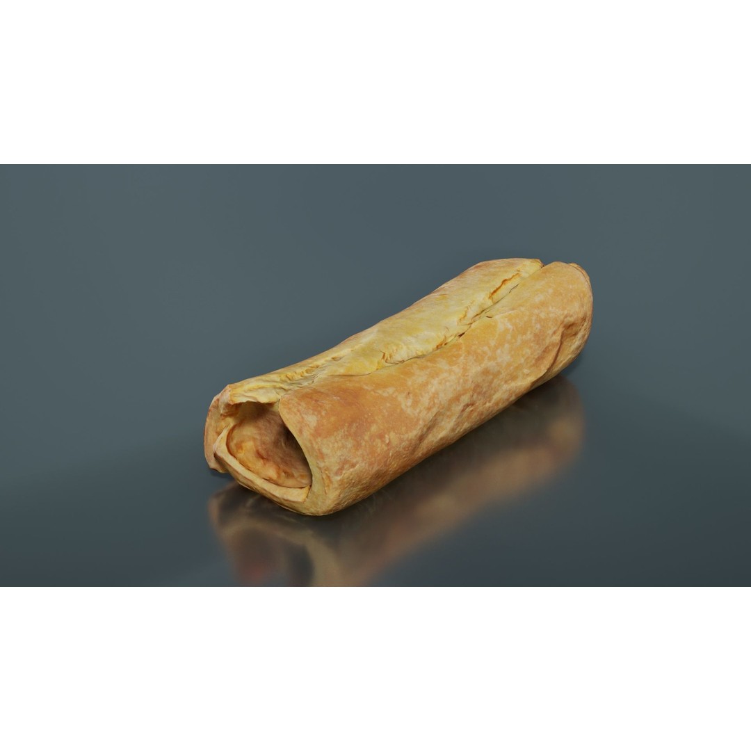 Hot Dog 3D Model – Low Poly Food Asset, FBX, Blender Ready - View 4